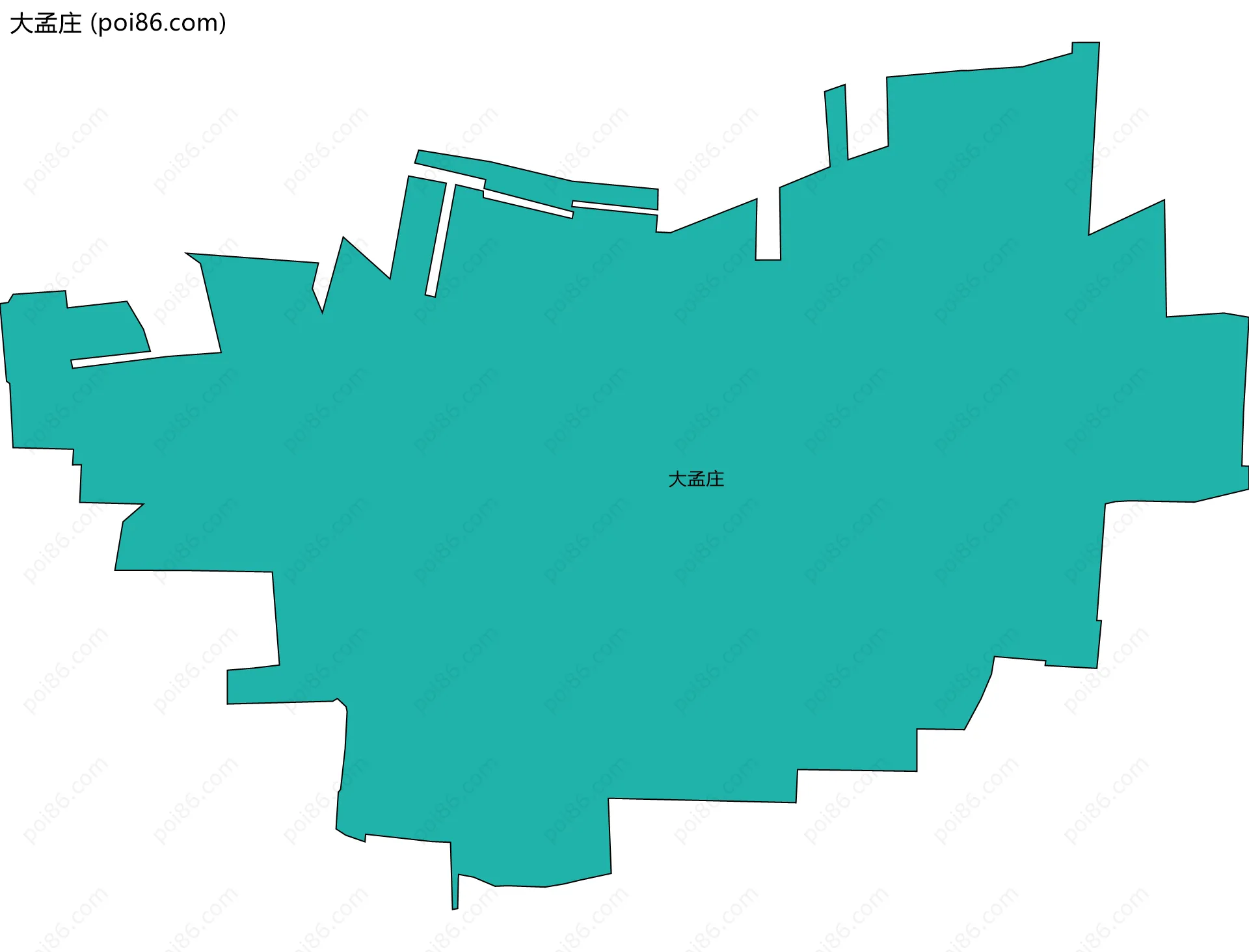大孟庄边界地图