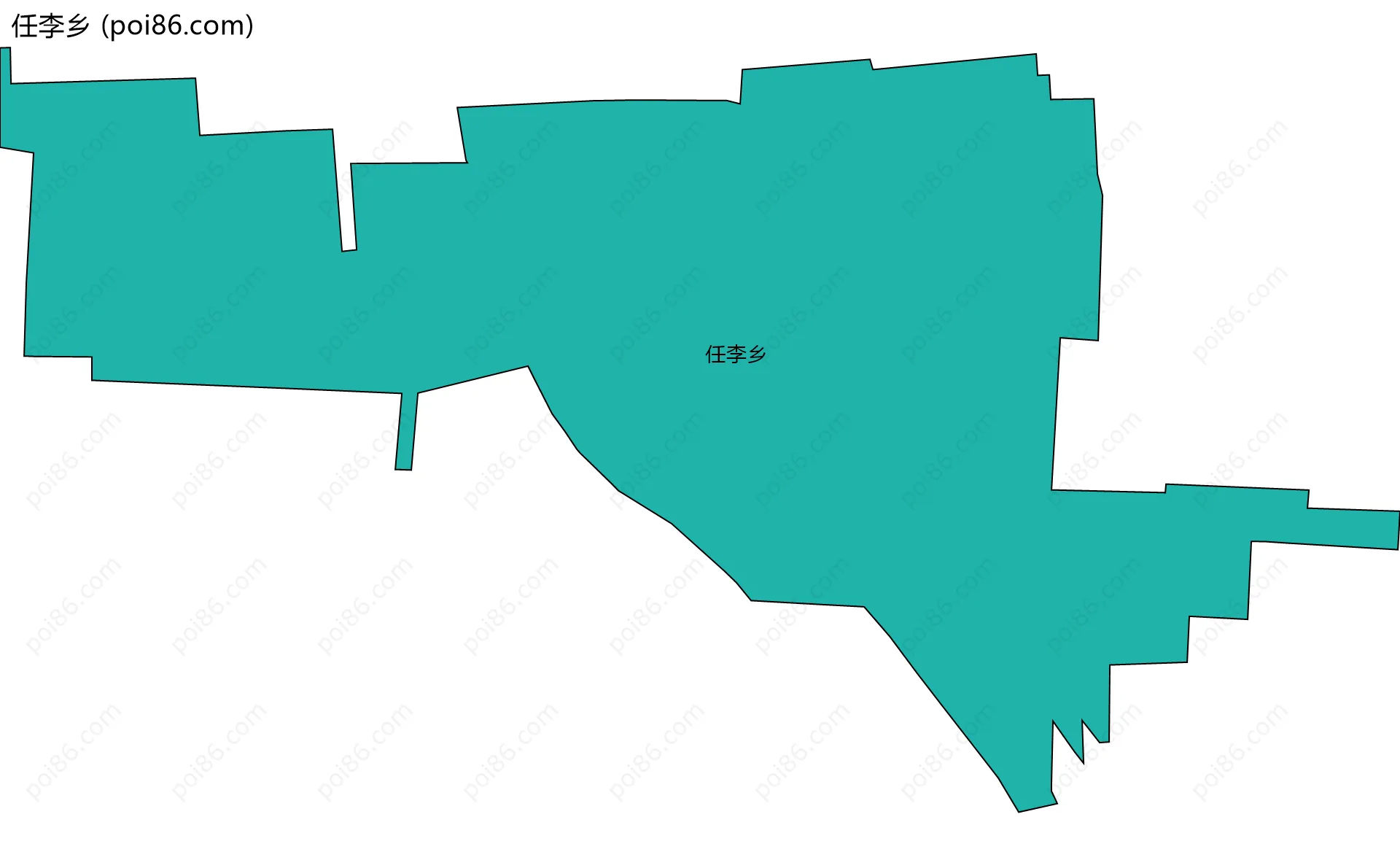 任李乡边界地图