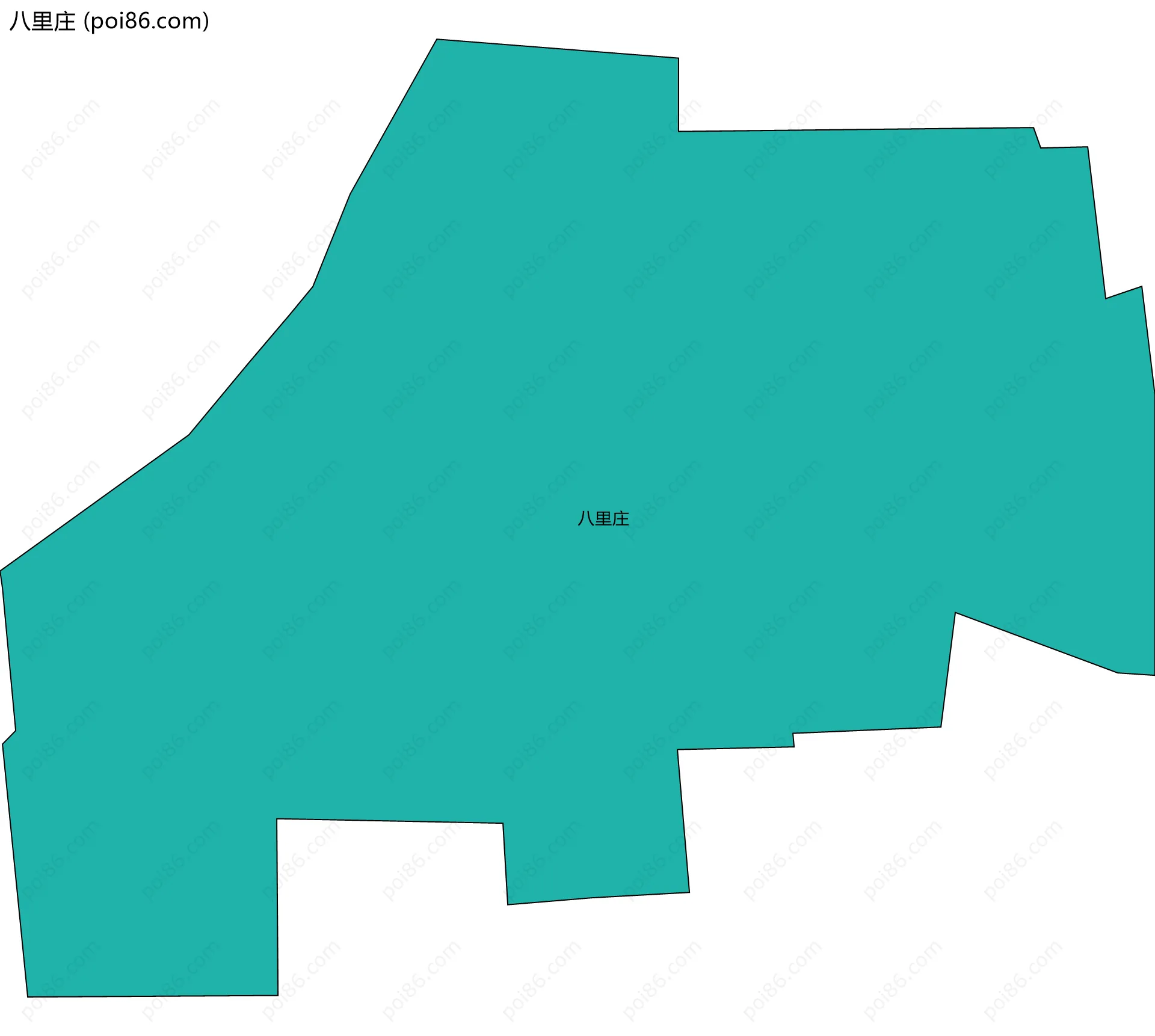 八里庄边界地图