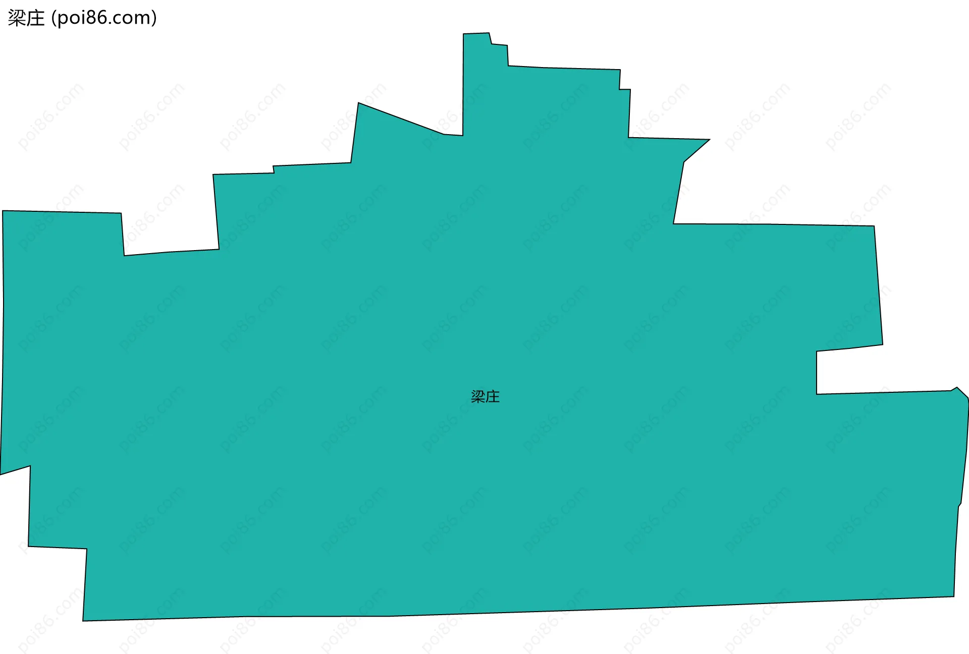 梁庄边界地图