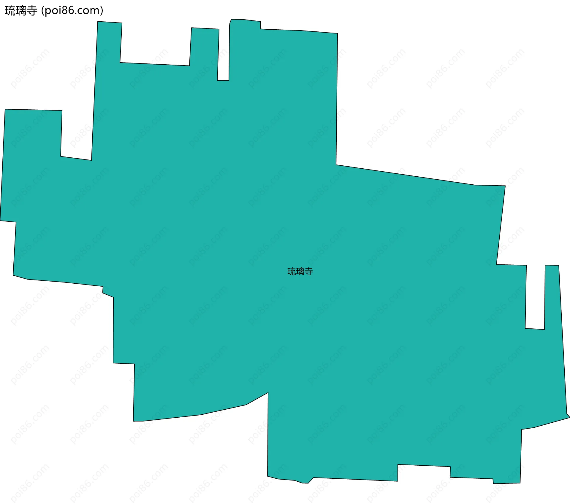 琉璃寺边界地图