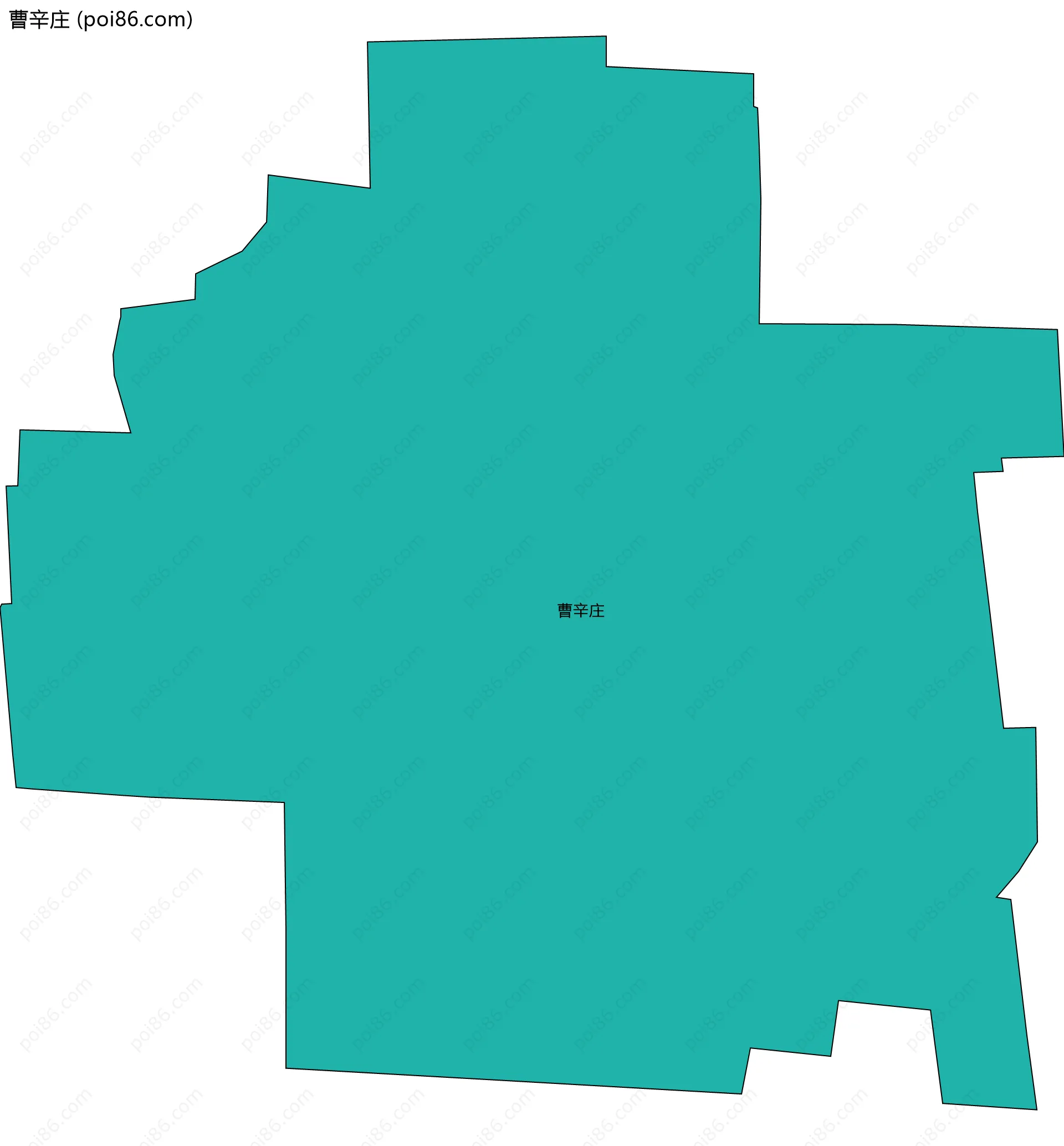 曹辛庄边界地图