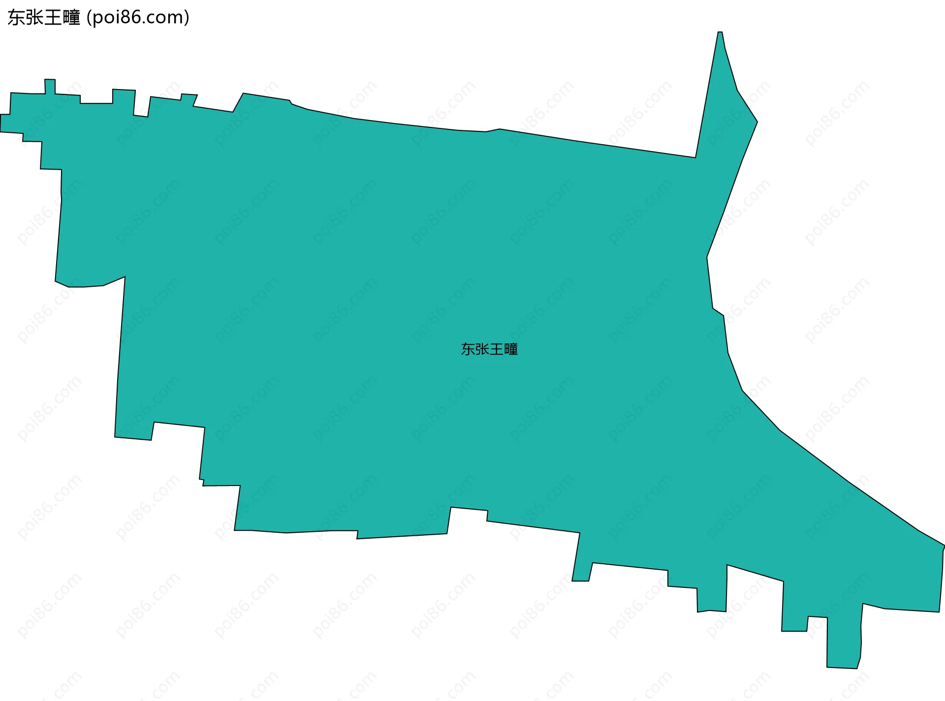 东张王疃边界地图