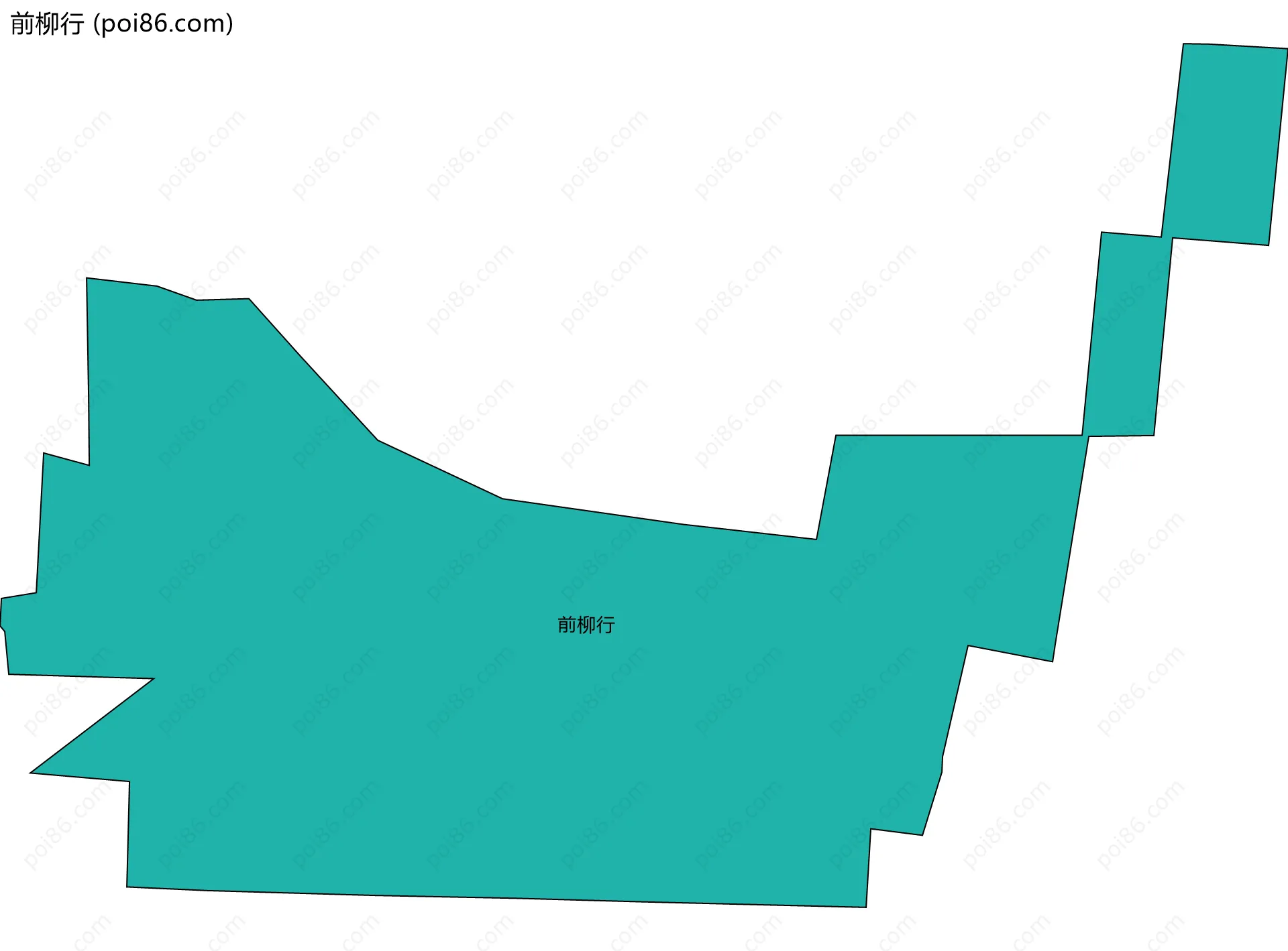 前柳行边界地图