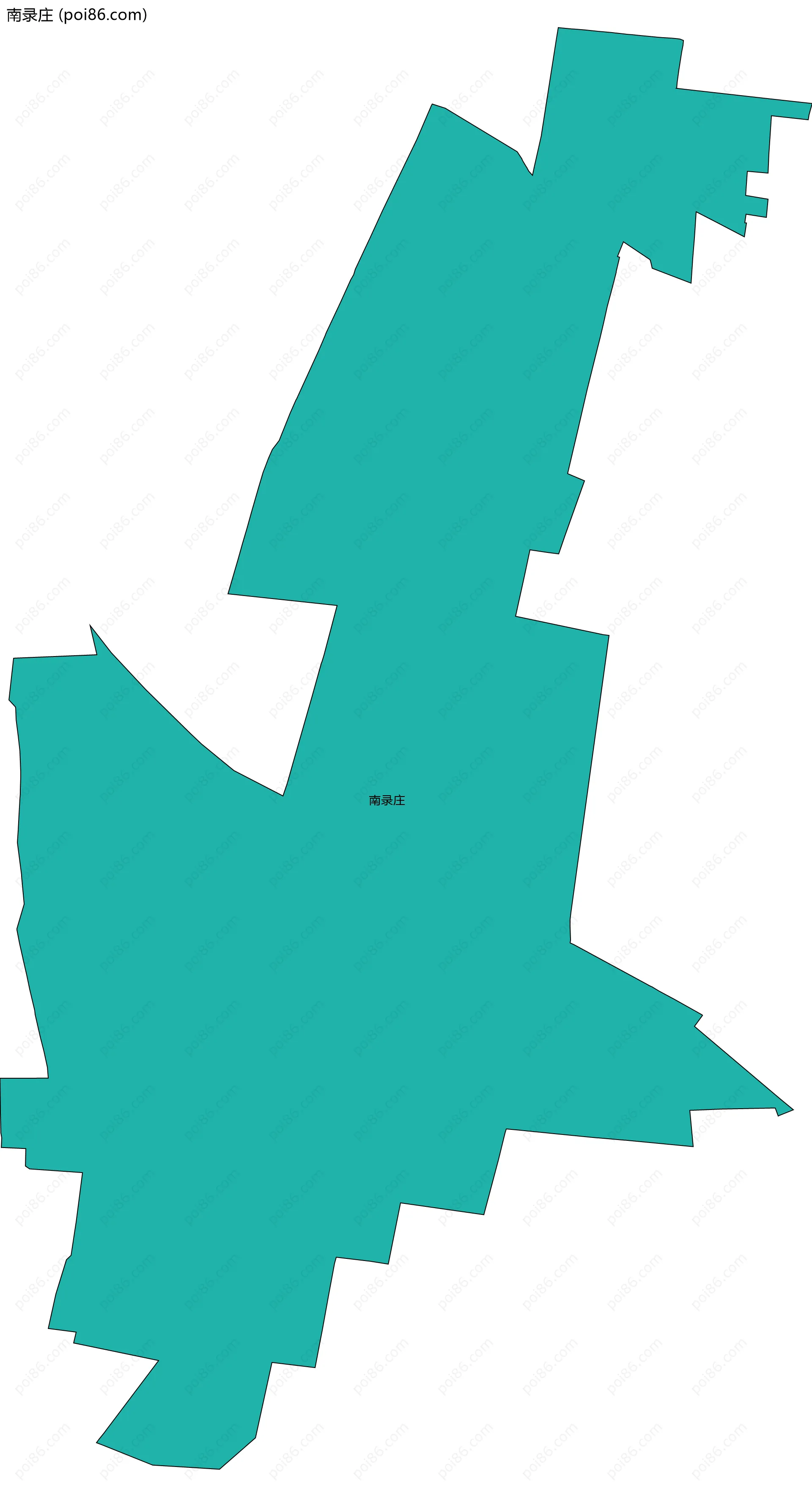 南录庄边界地图