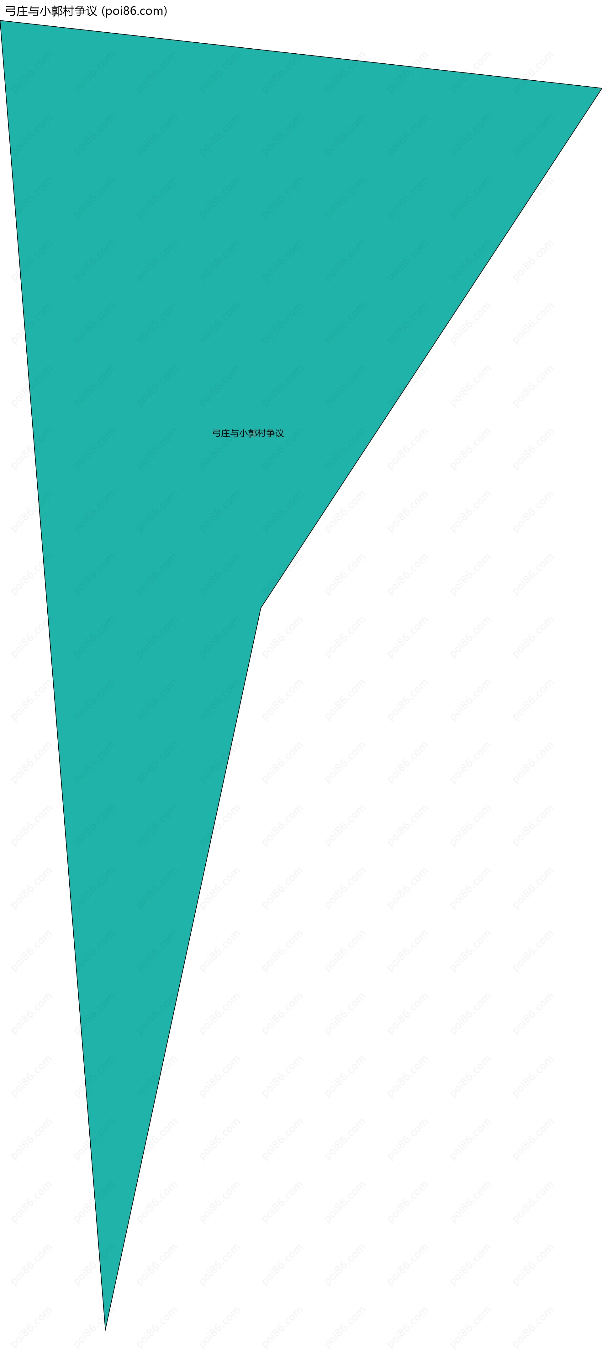 弓庄与小郭村争议边界地图