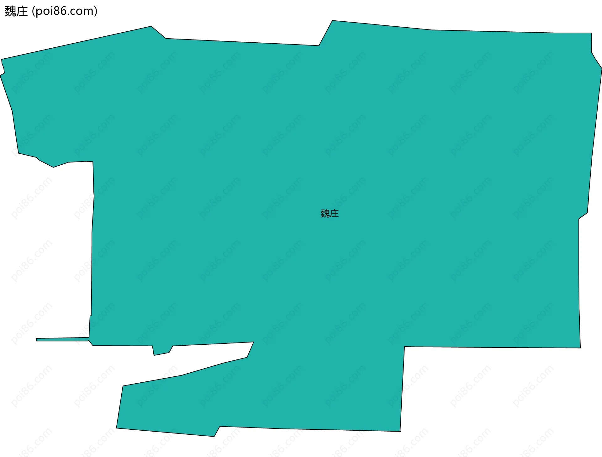 魏庄边界地图