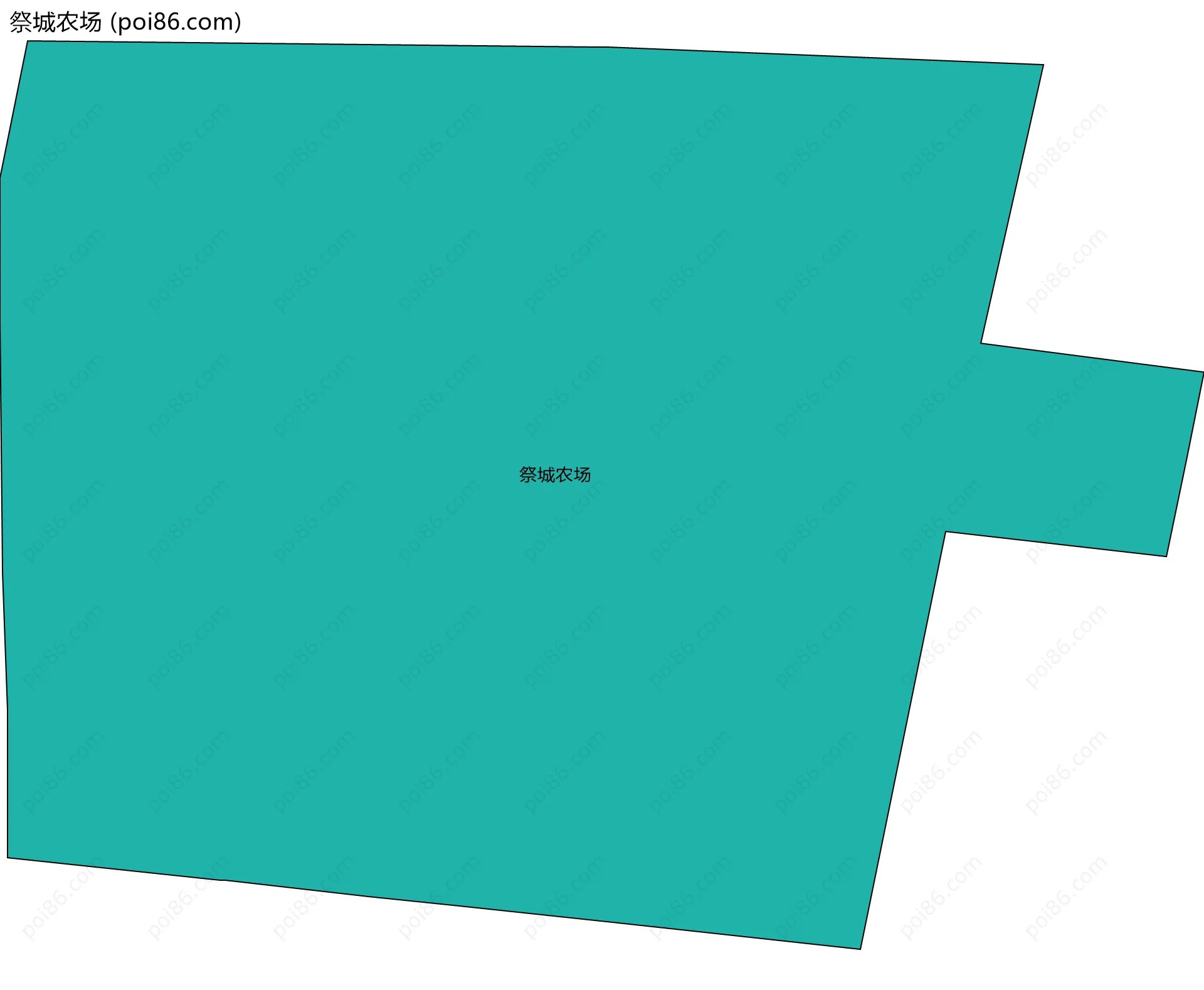 祭城农场边界地图