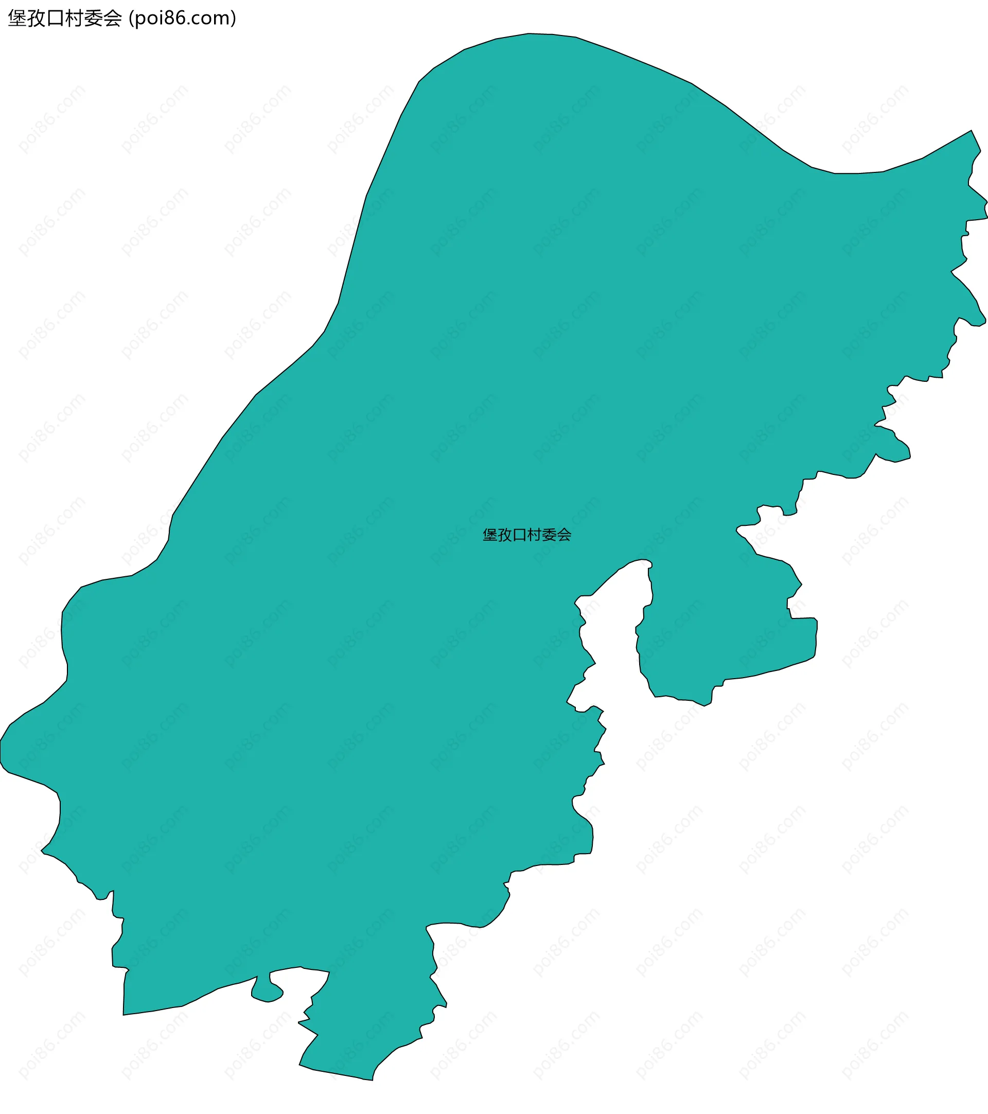 堡孜口村委会边界地图