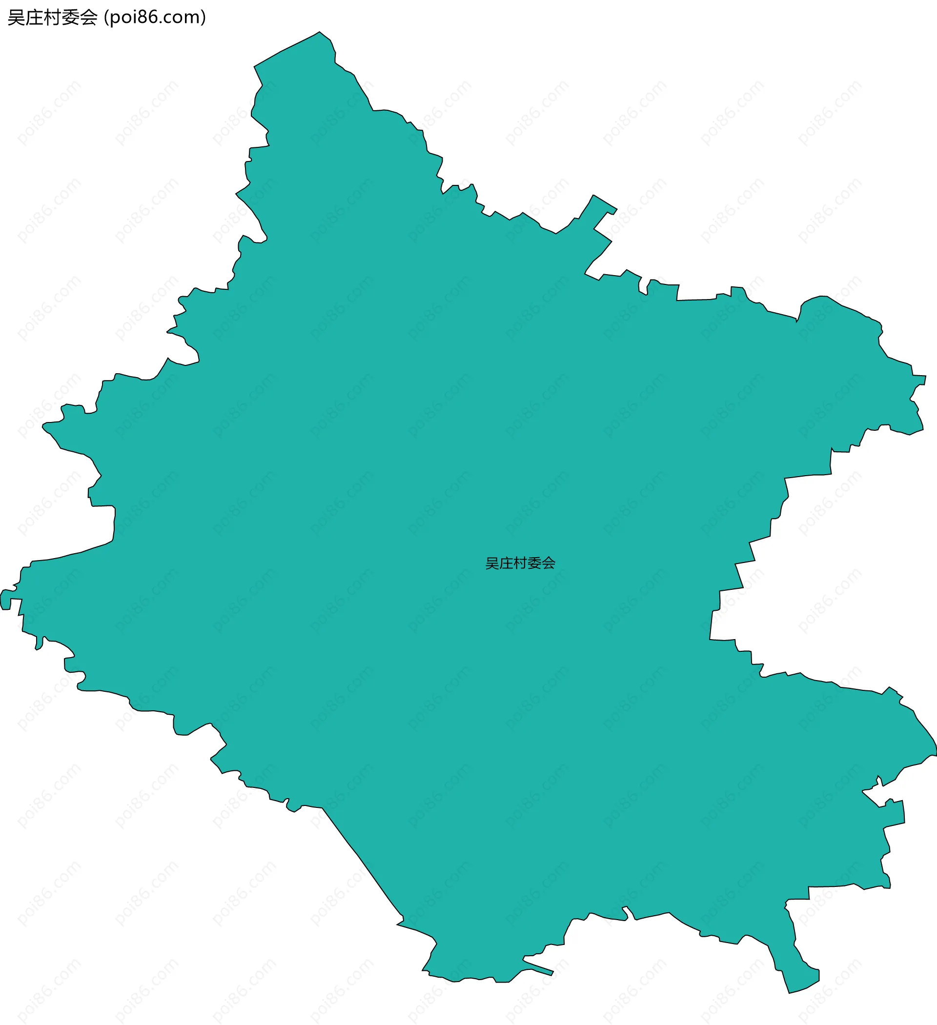 吴庄村委会边界地图