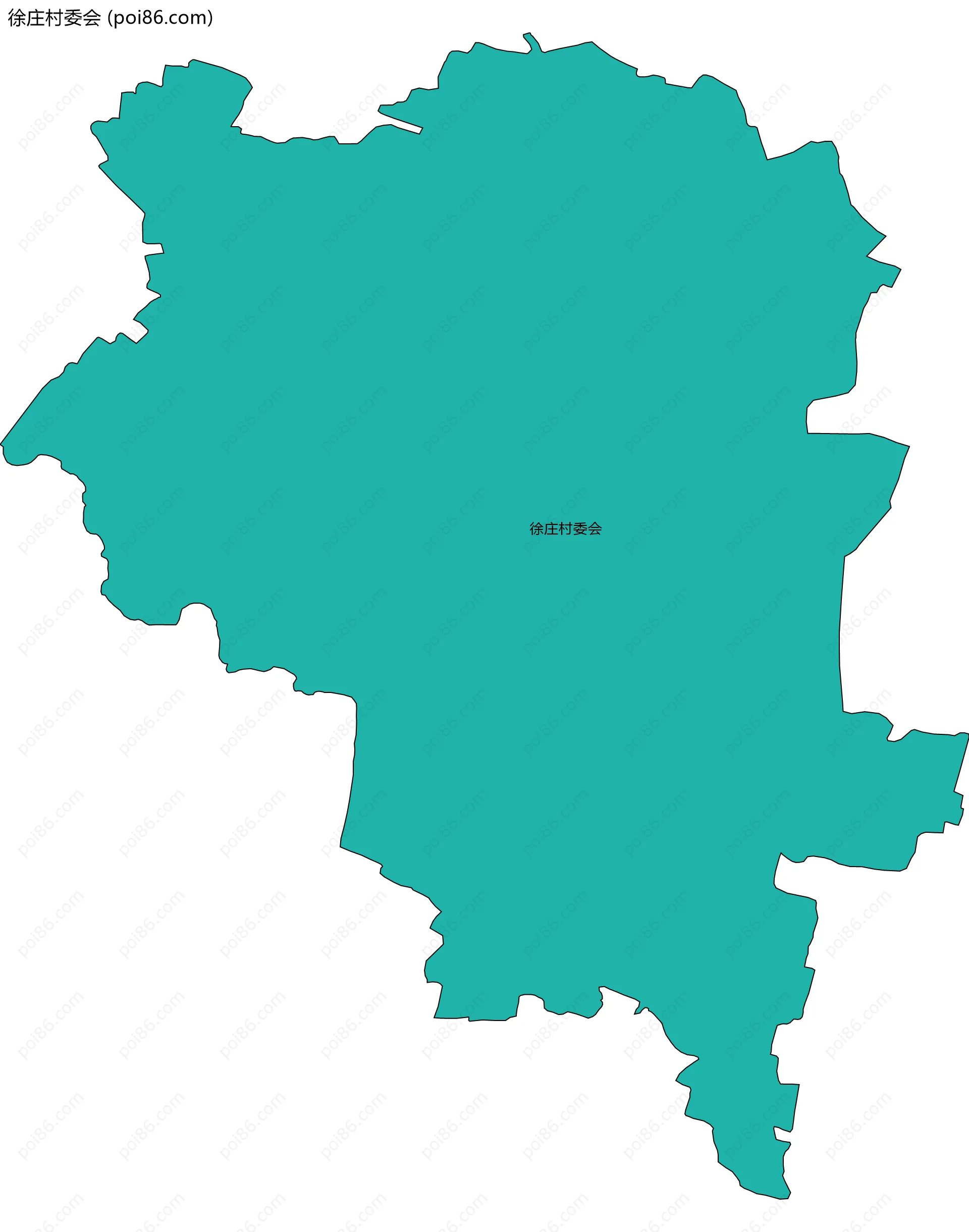 徐庄村委会边界地图