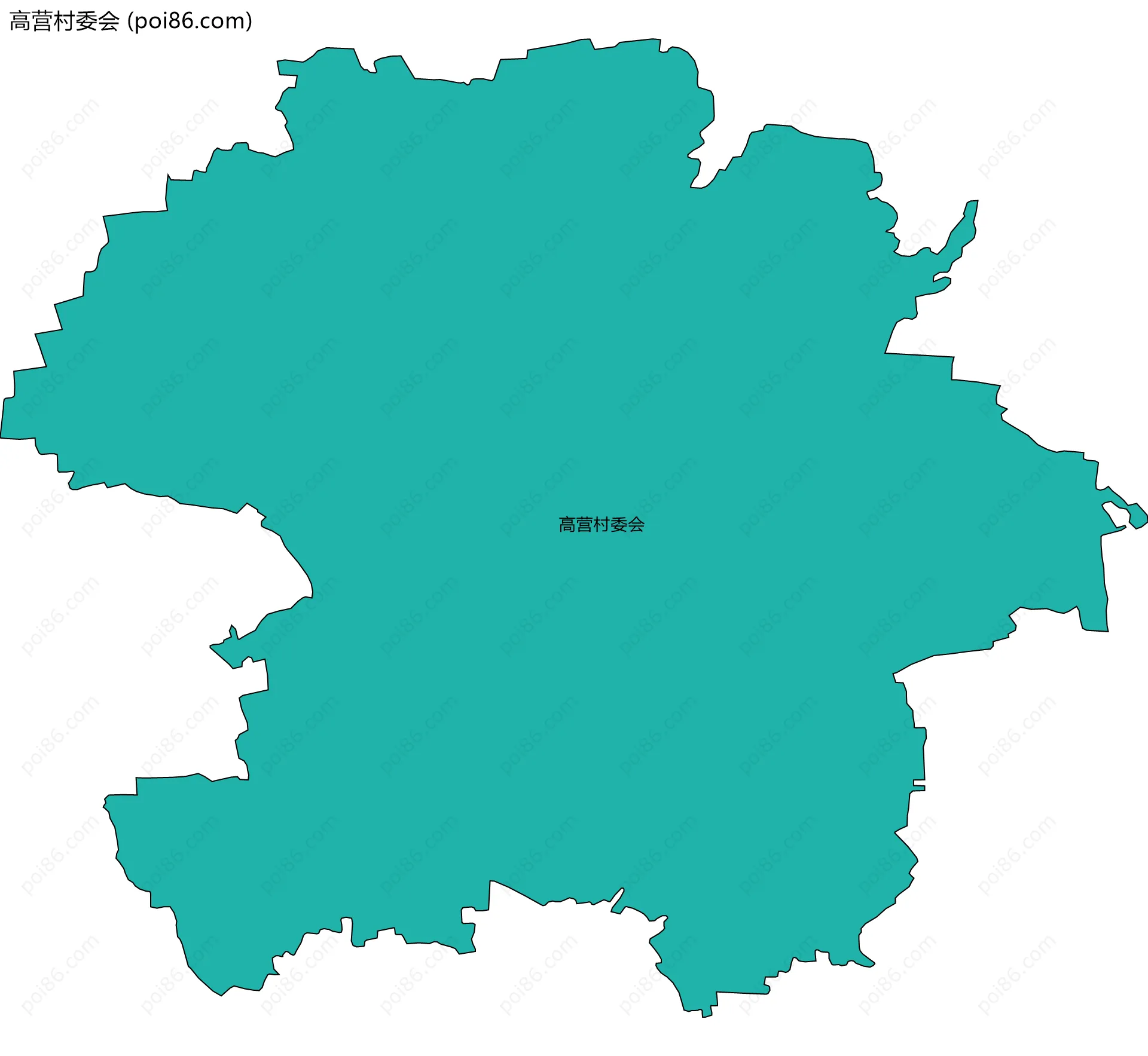 高营村委会边界地图