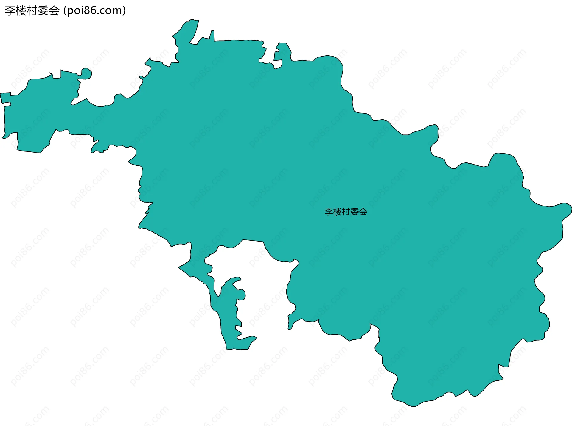 李楼村委会边界地图