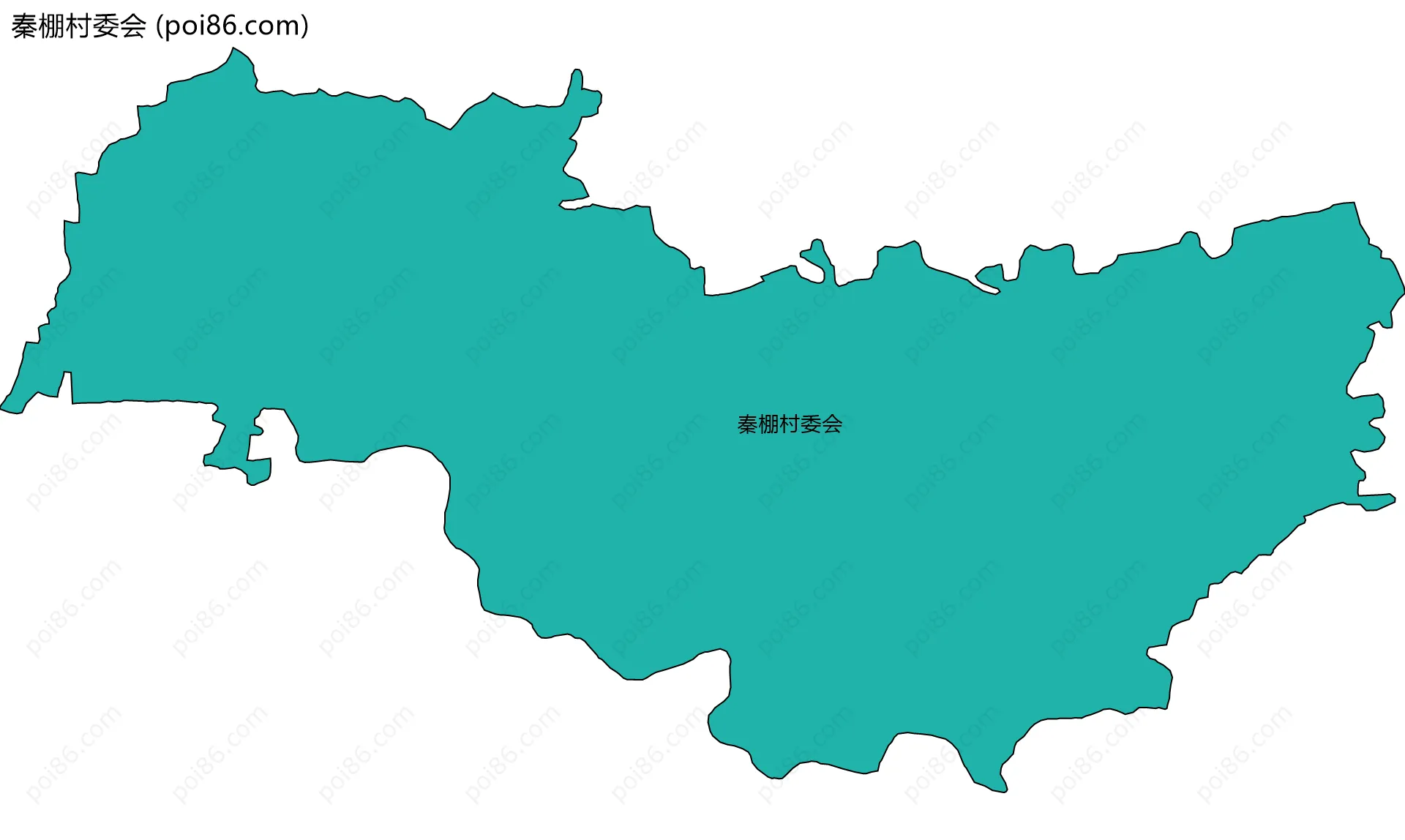 秦棚村委会边界地图