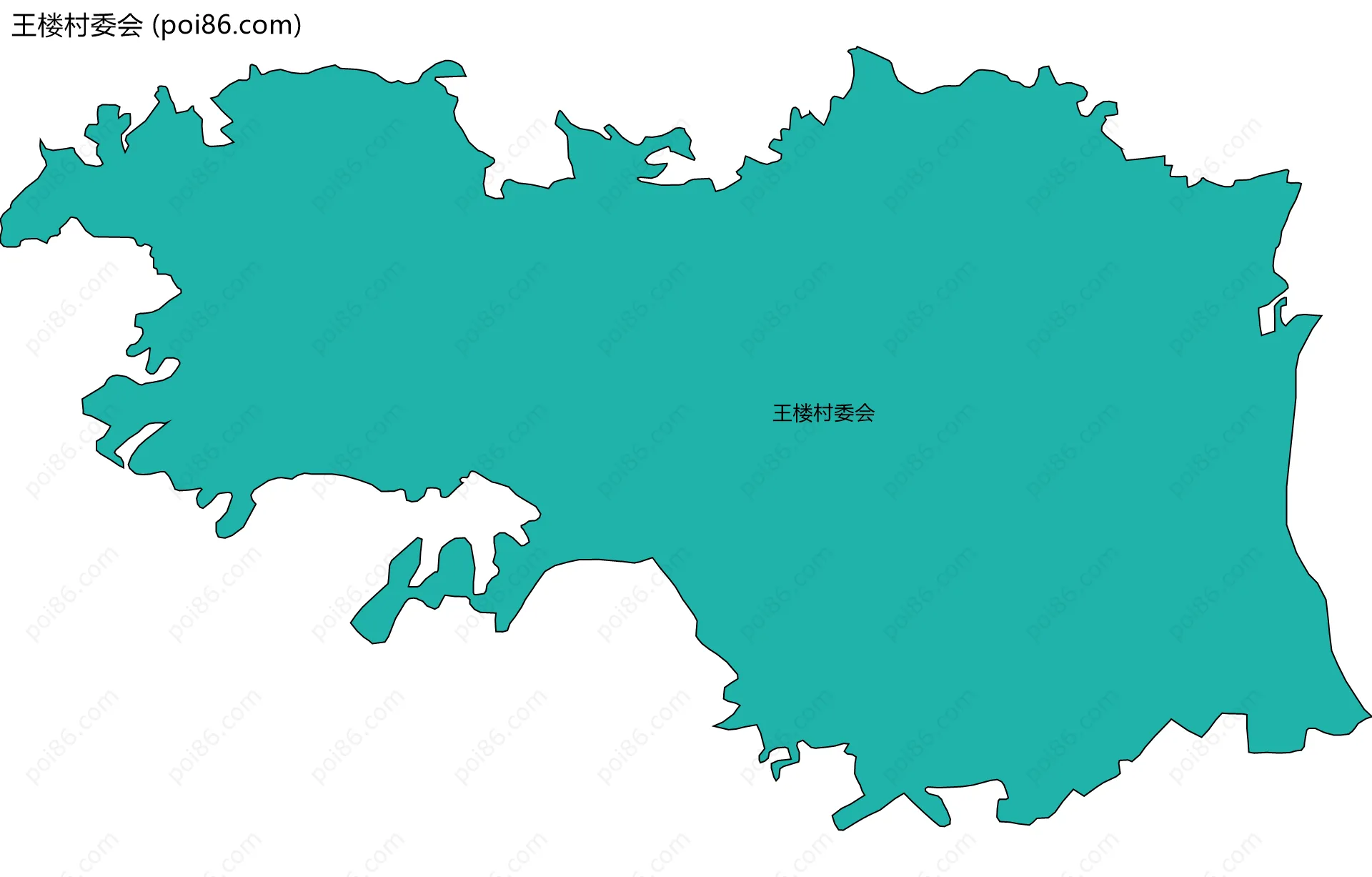 王楼村委会边界地图
