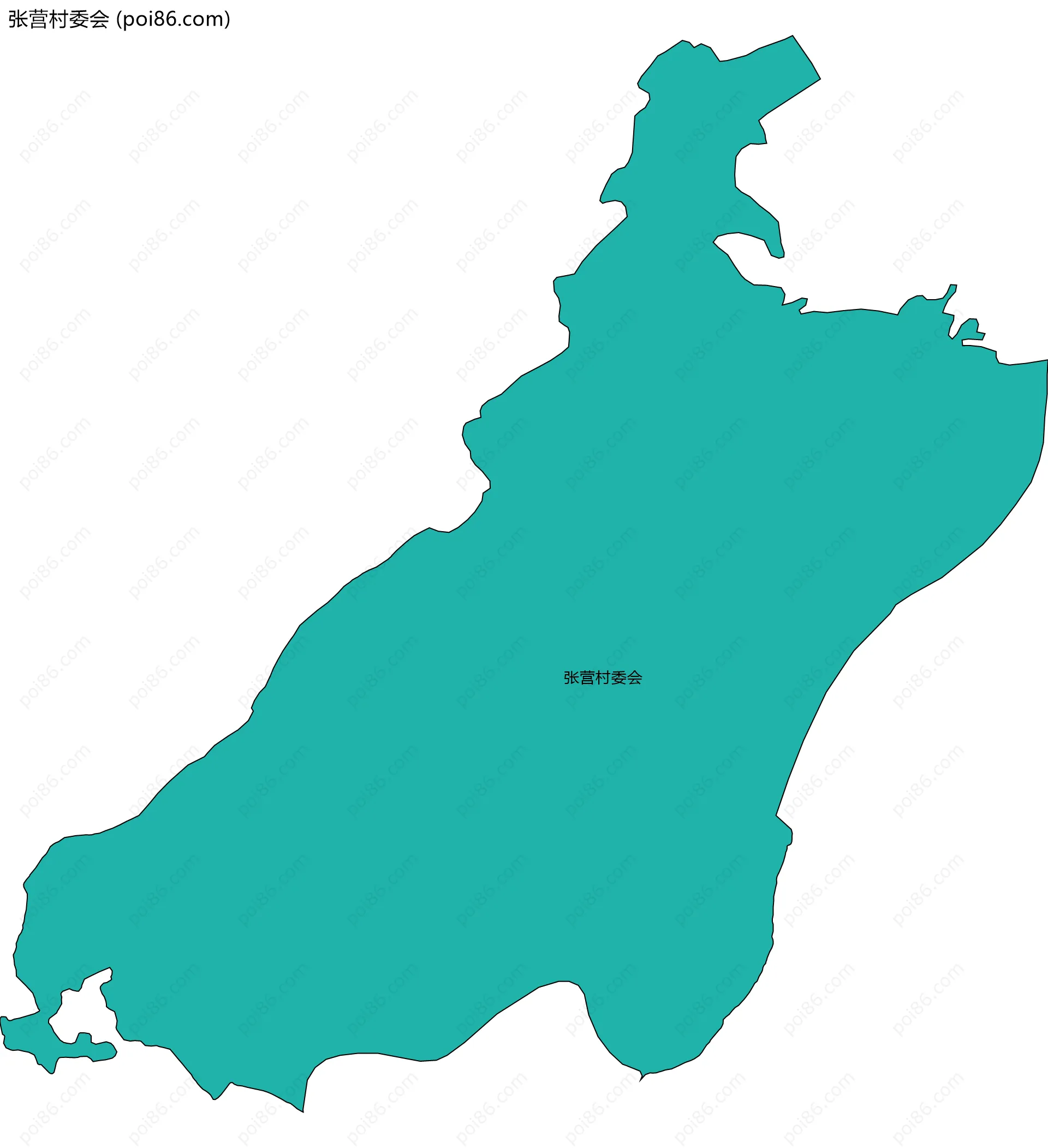 张营村委会边界地图