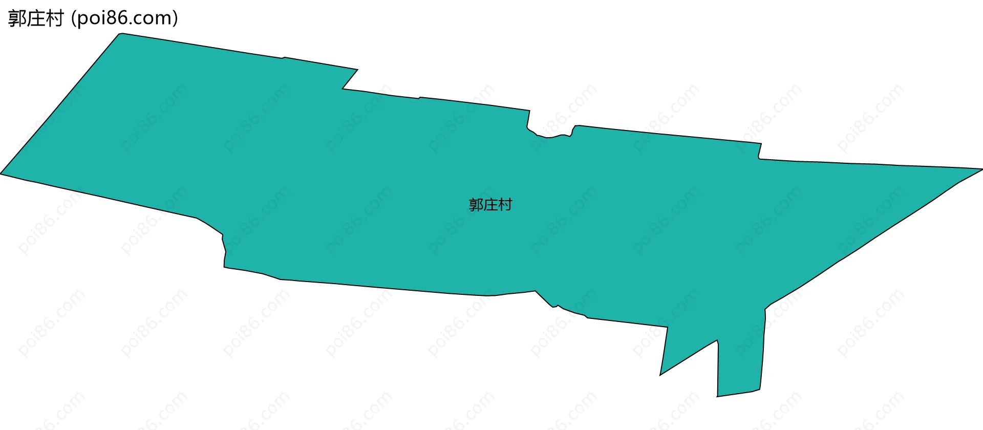 郭庄村边界地图