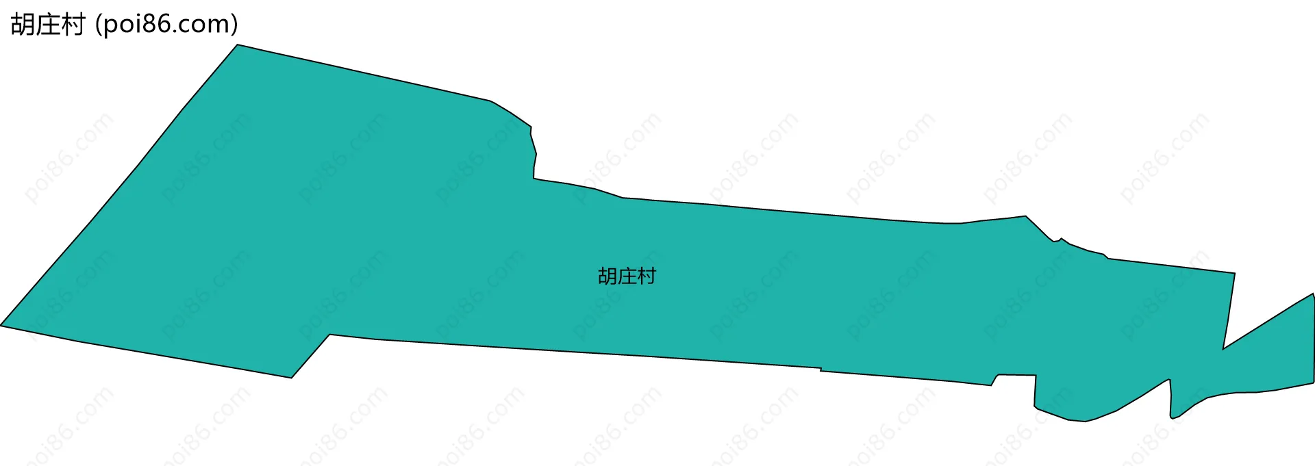 胡庄村边界地图