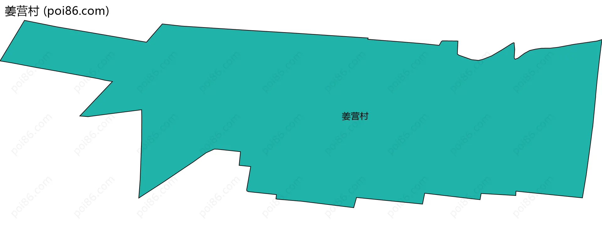姜营村边界地图