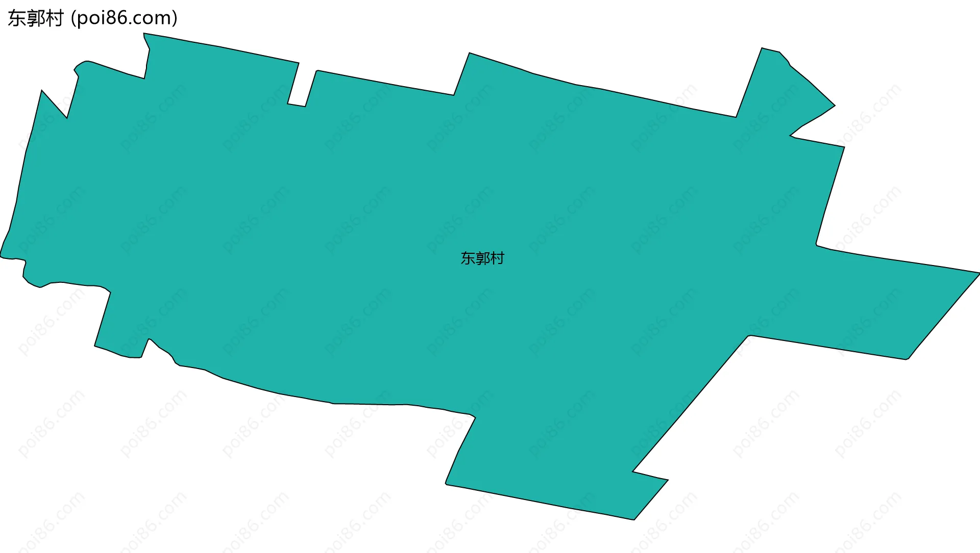 东郭村边界地图
