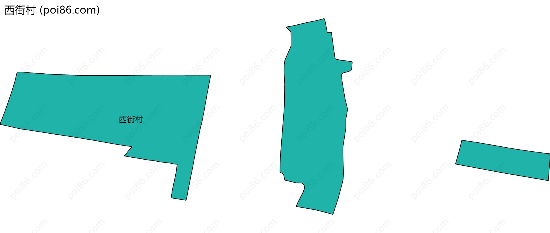 西街村边界地图