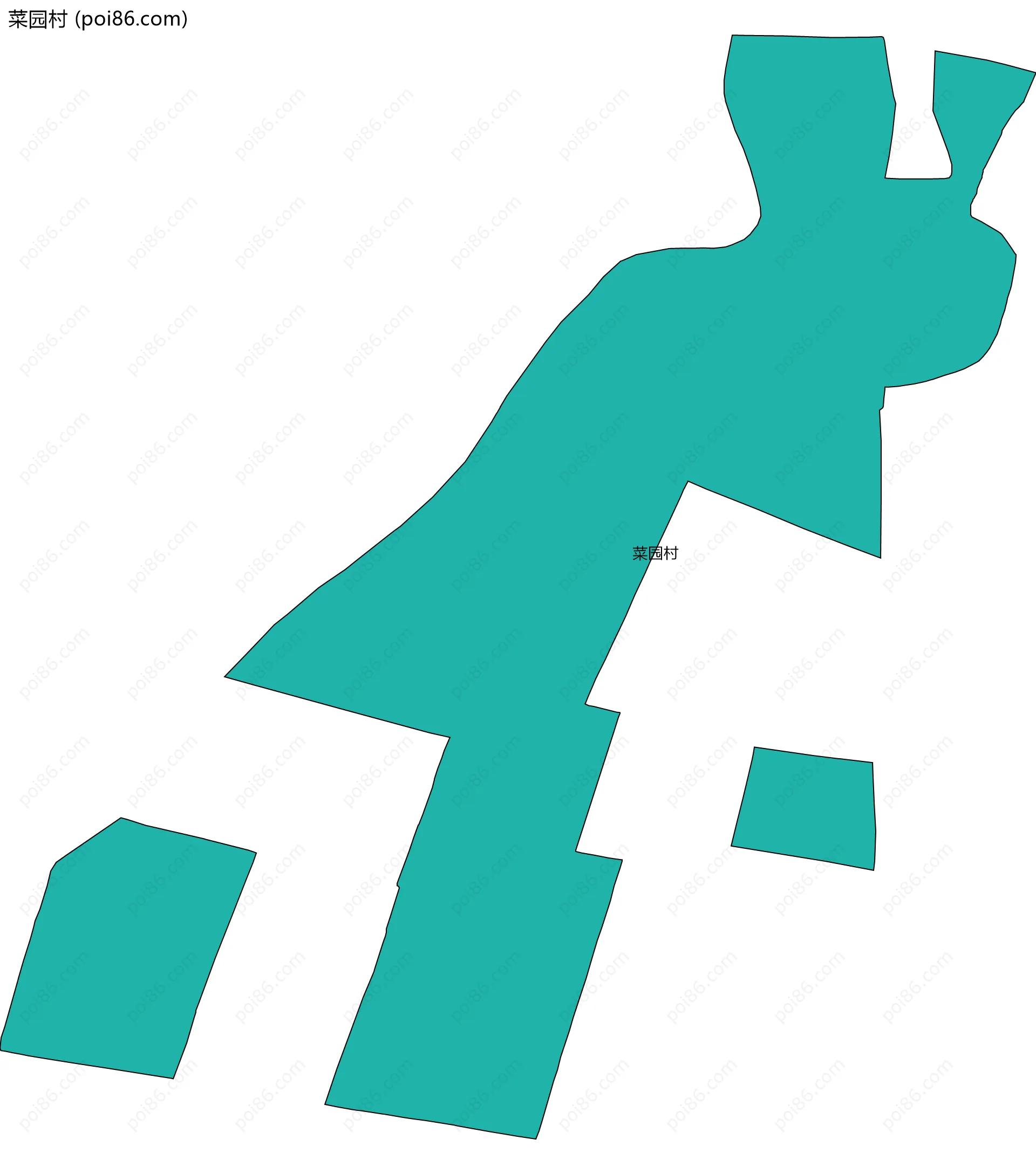 菜园村边界地图