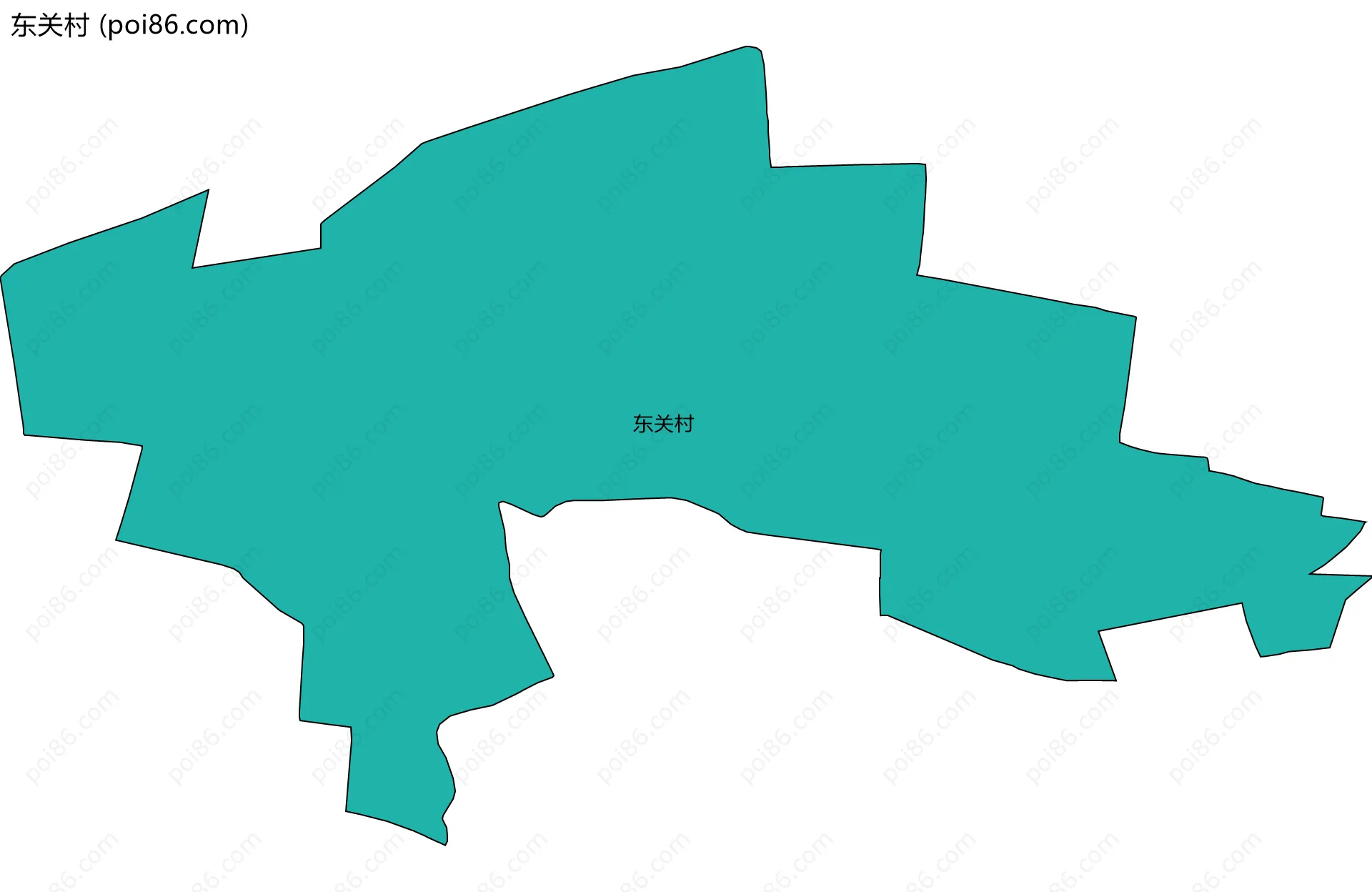 东关村边界地图