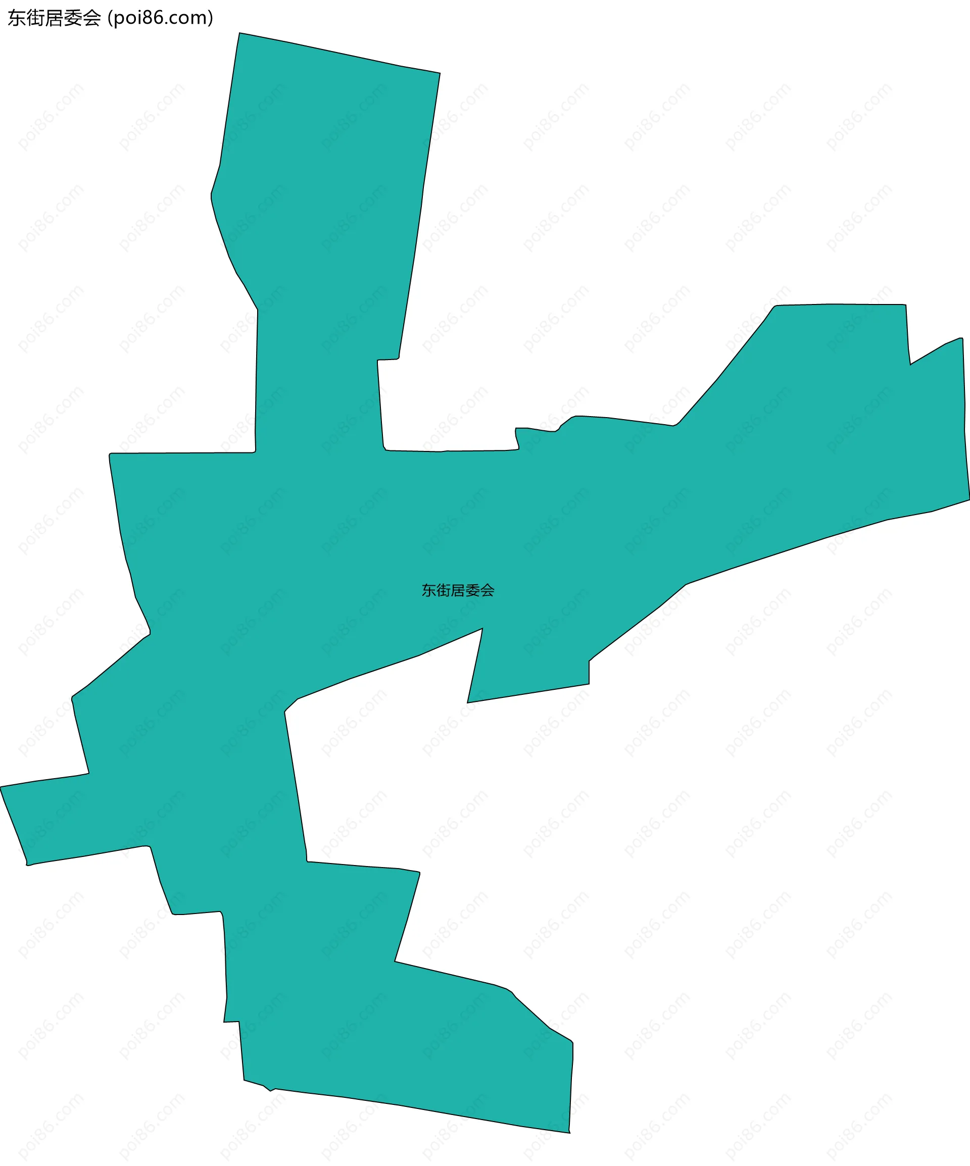 东街居委会边界地图