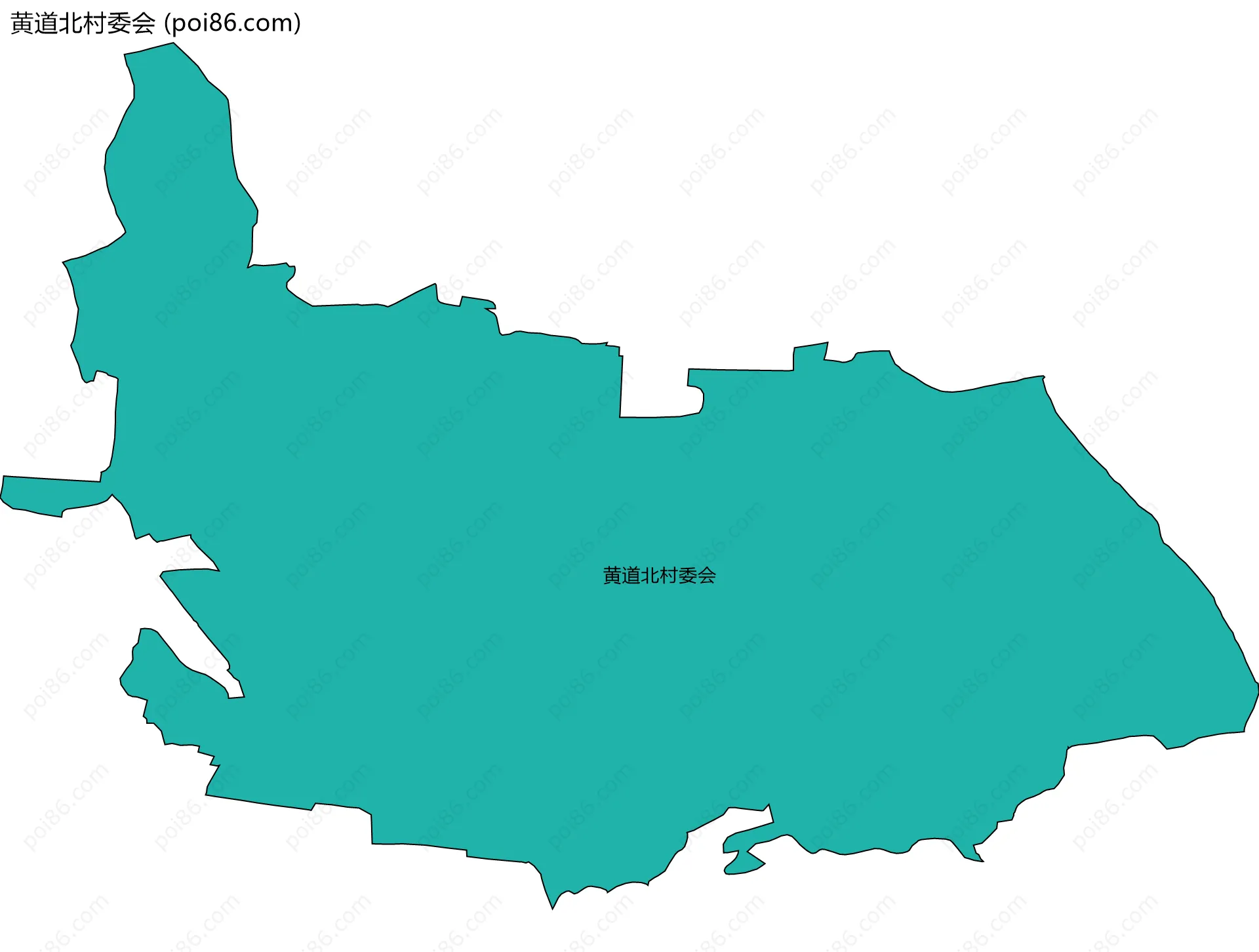 黄道北村委会边界地图