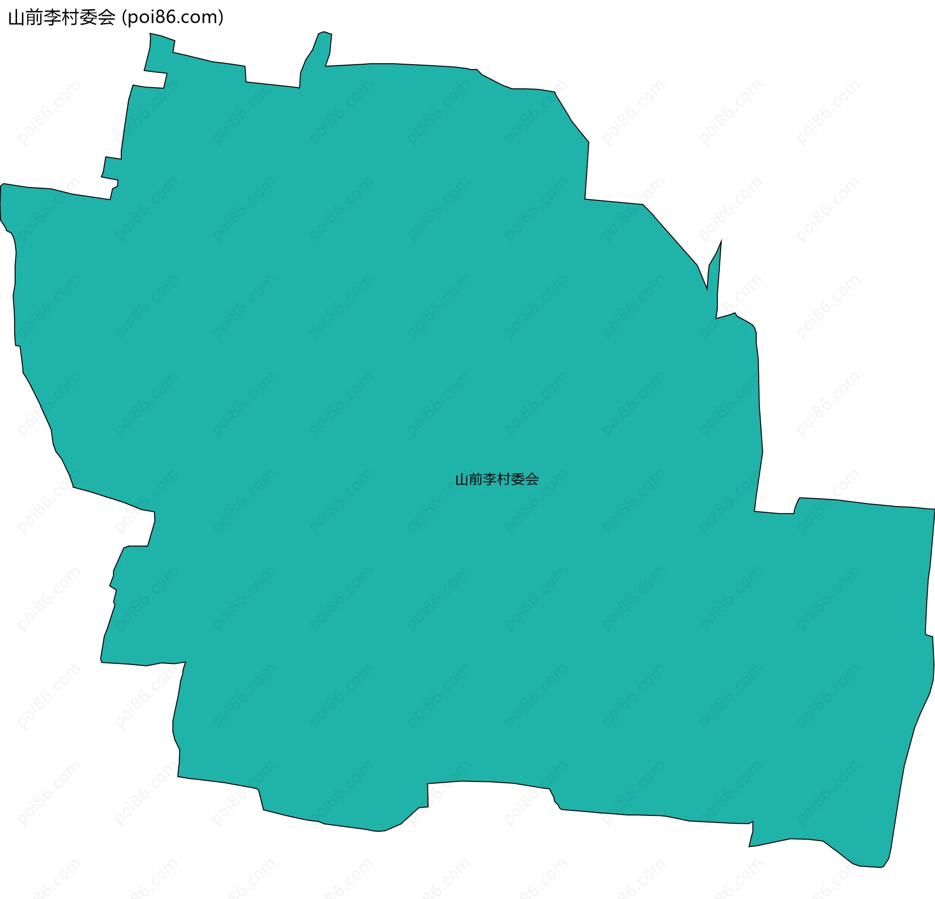 山前李村委会边界地图