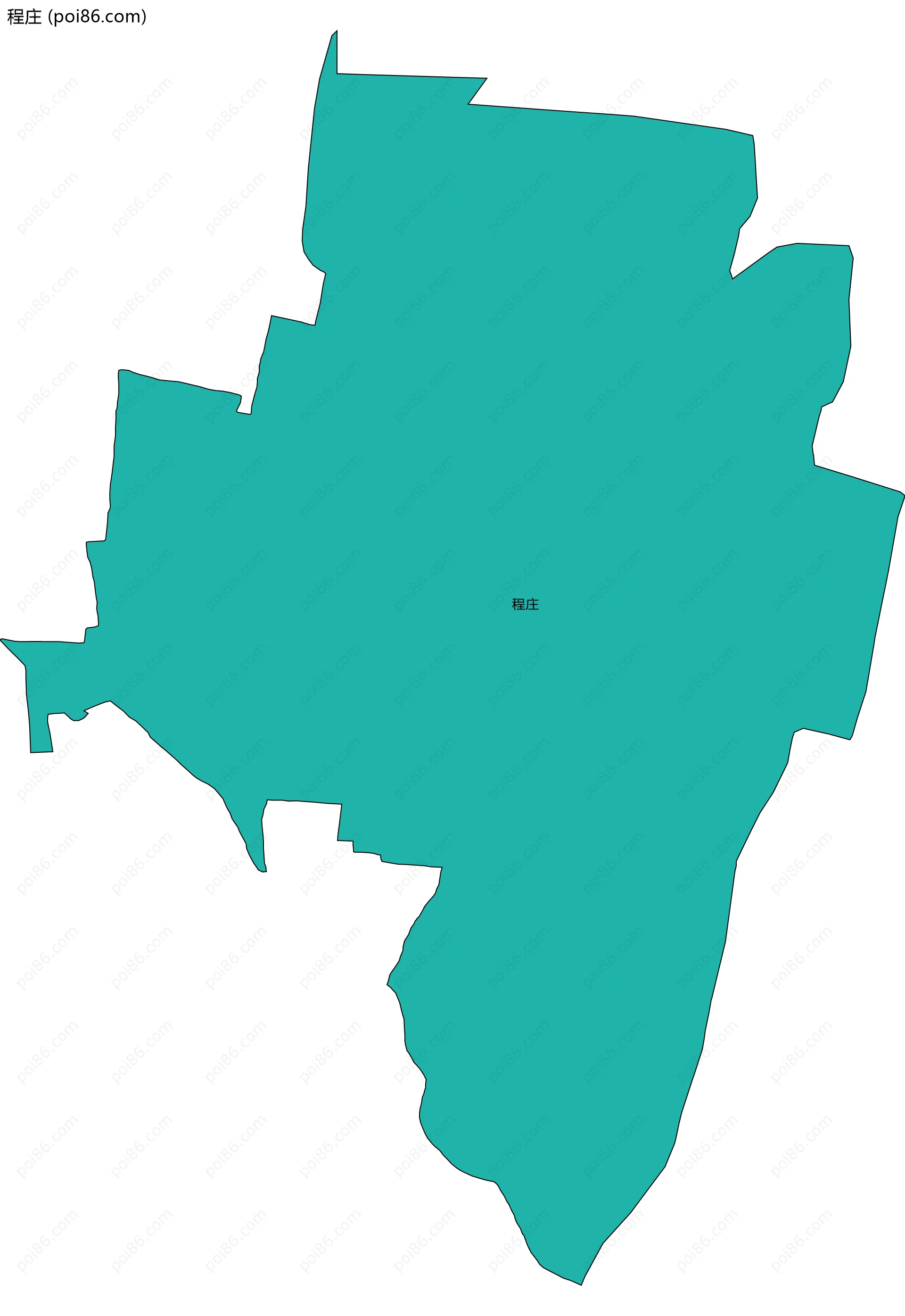 程庄边界地图