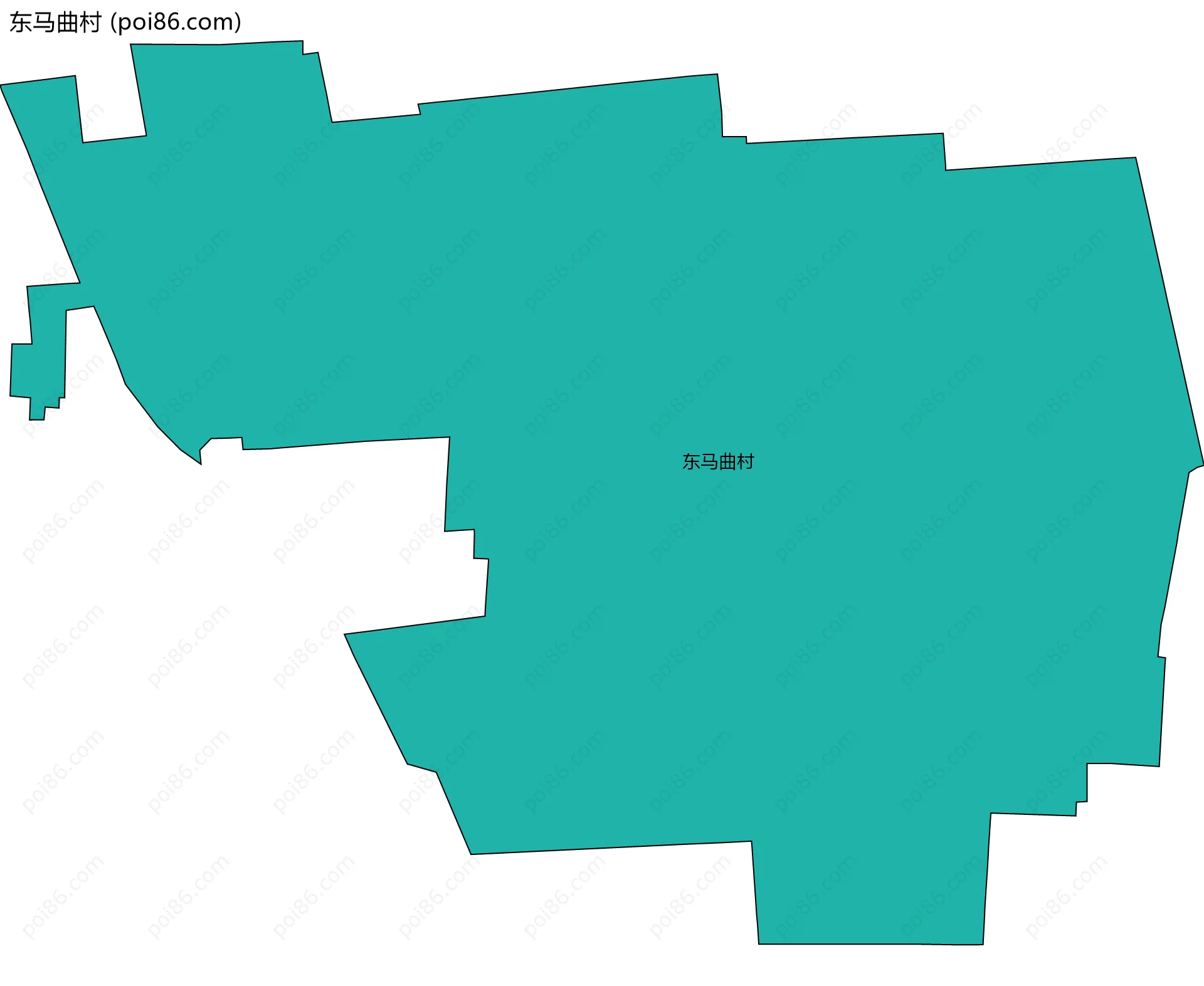 东马曲村边界地图