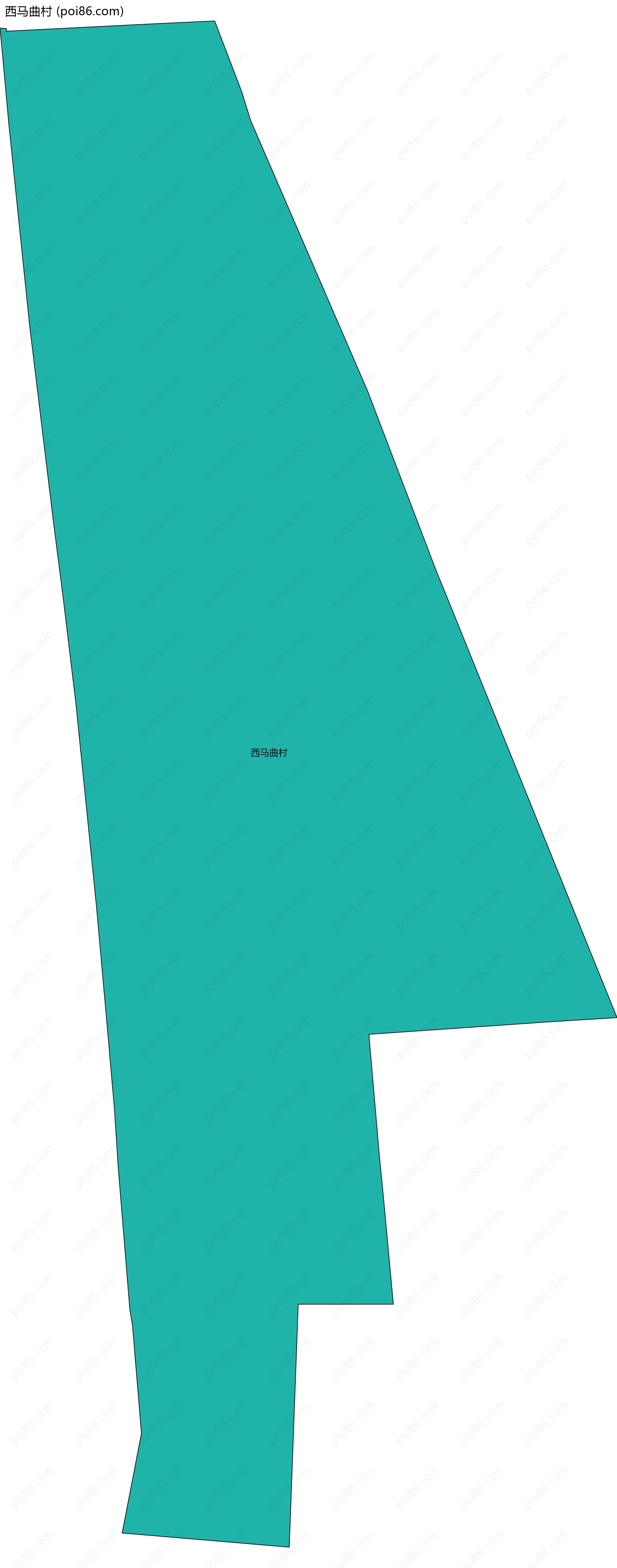 西马曲村边界地图