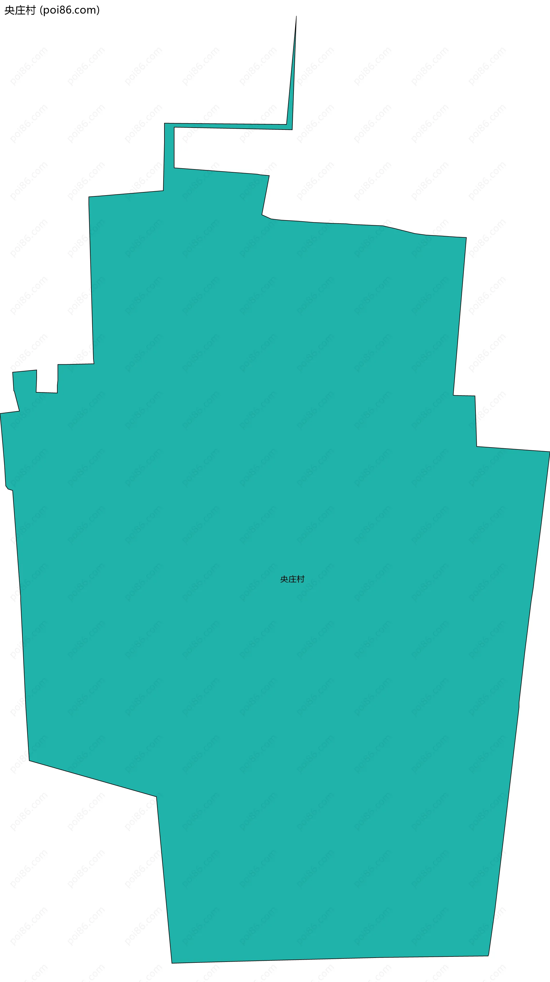 央庄村边界地图