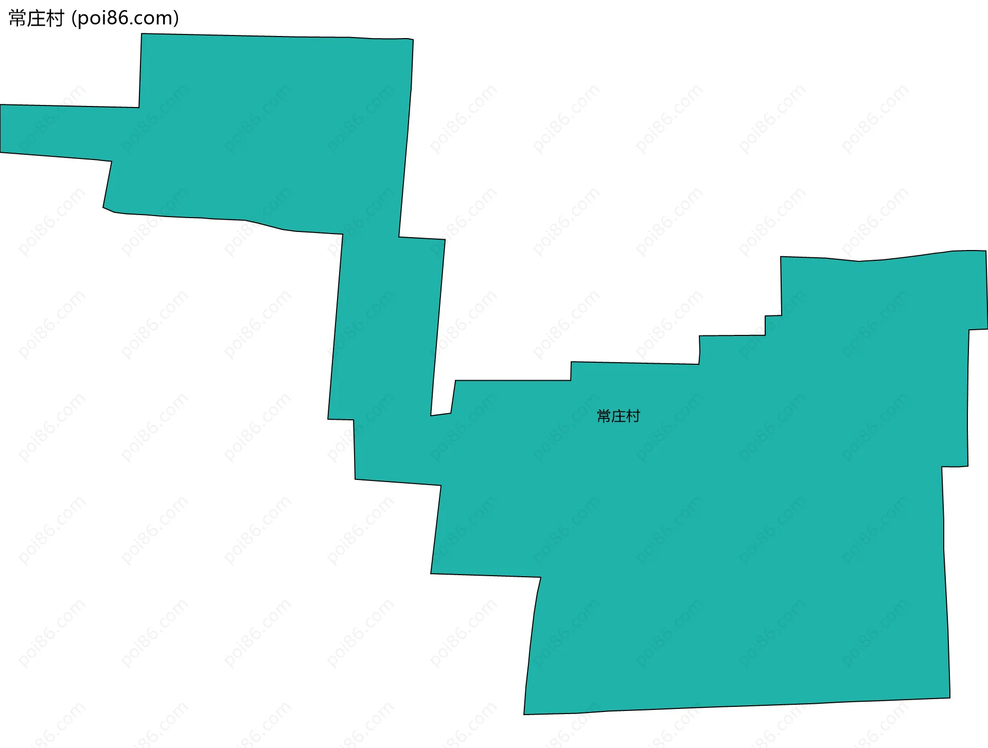 常庄村边界地图