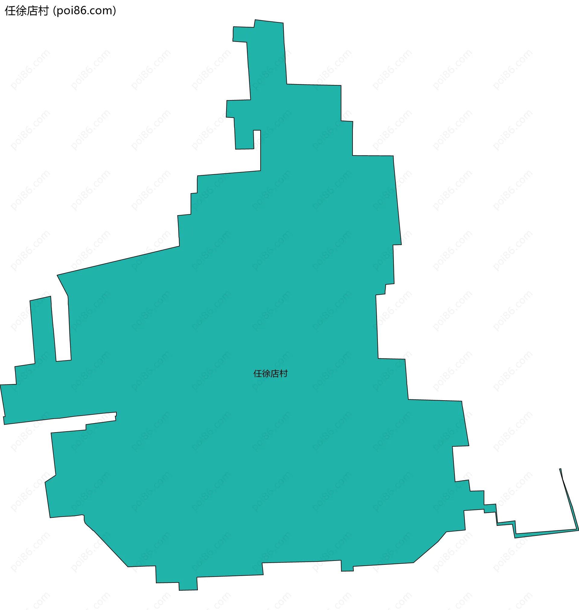 任徐店村边界地图