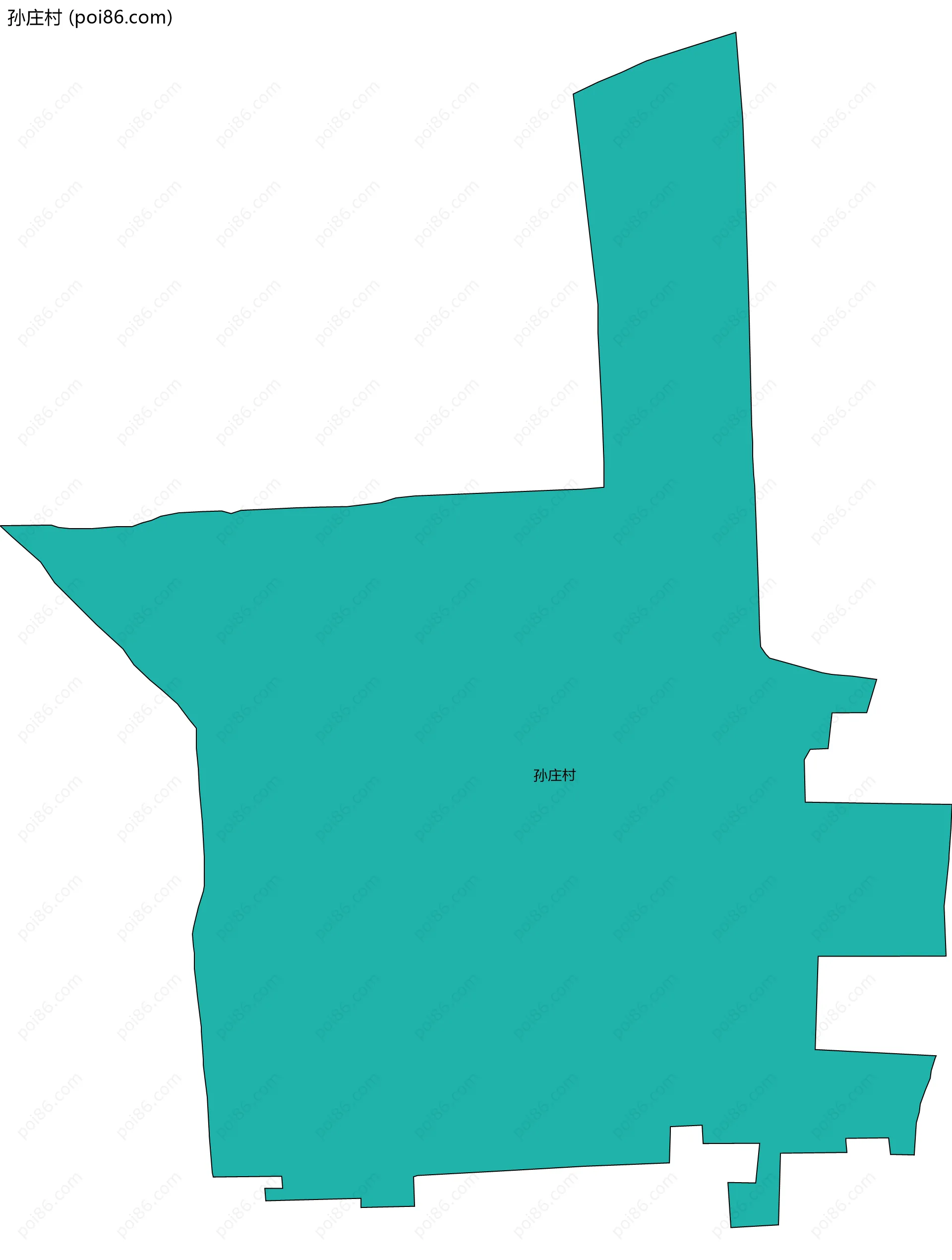 孙庄村边界地图
