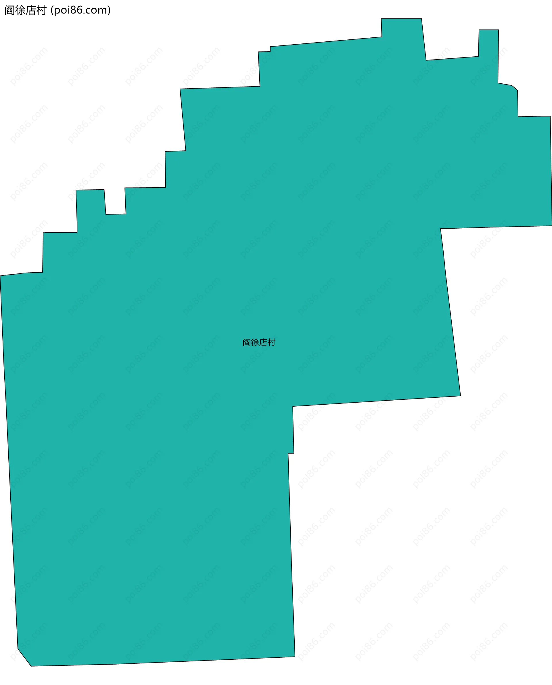 阎徐店村边界地图