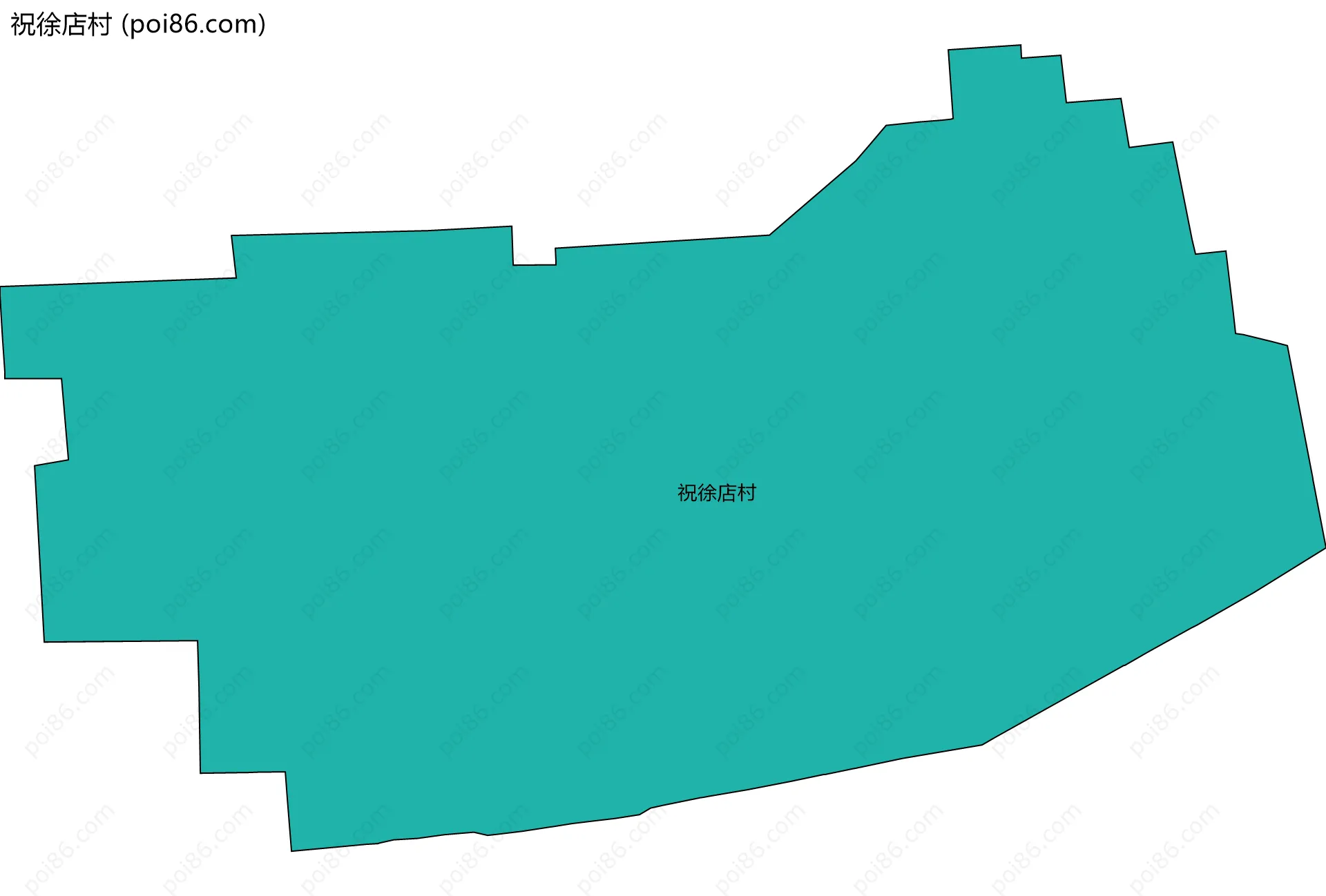 祝徐店村边界地图