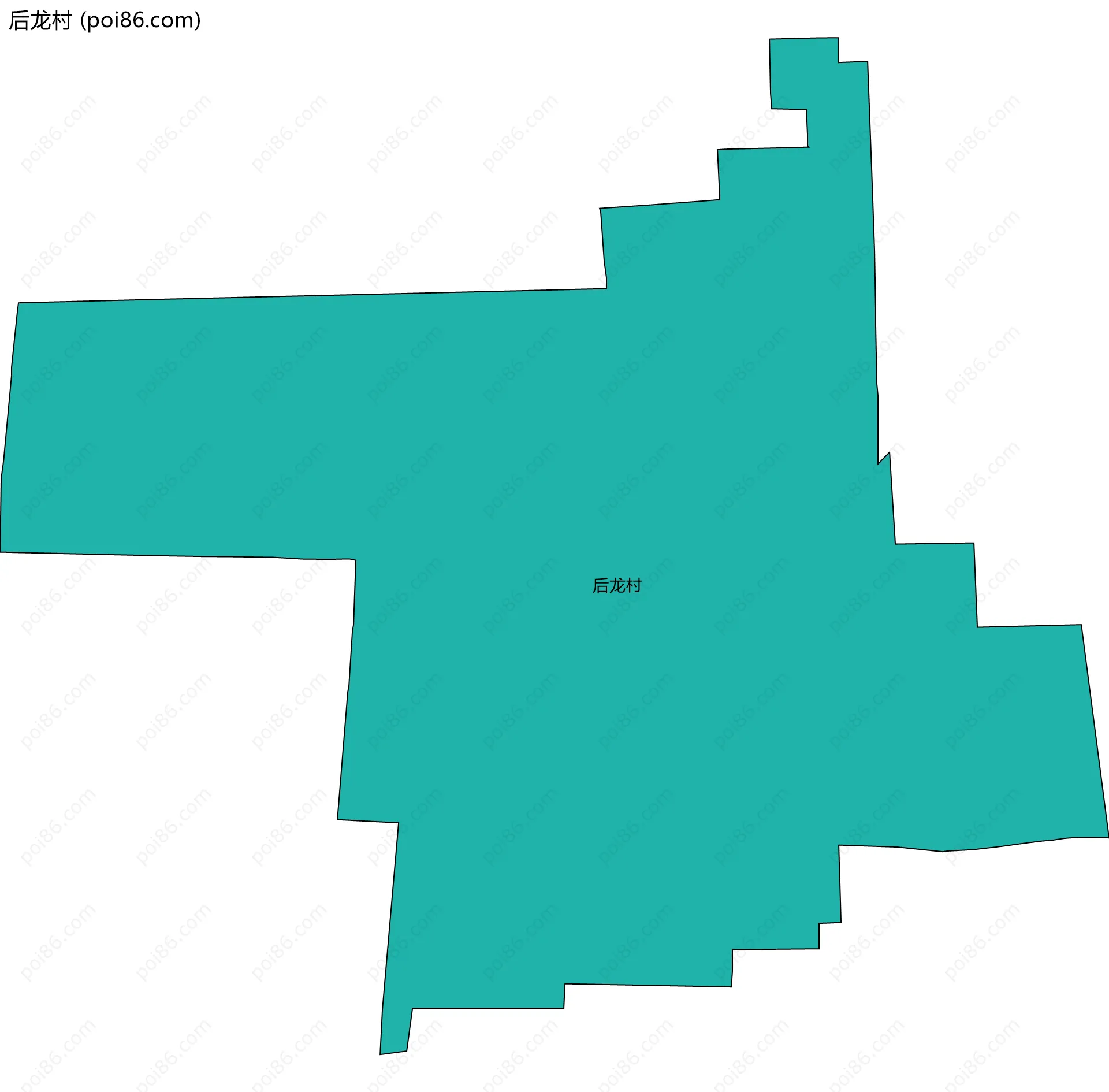 后龙村边界地图