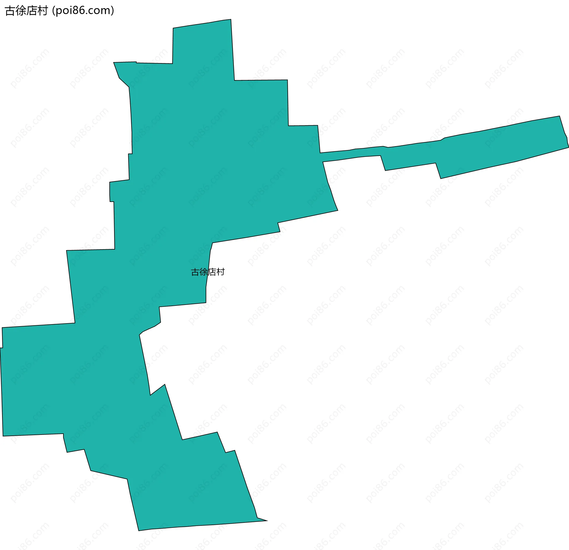 古徐店村边界地图