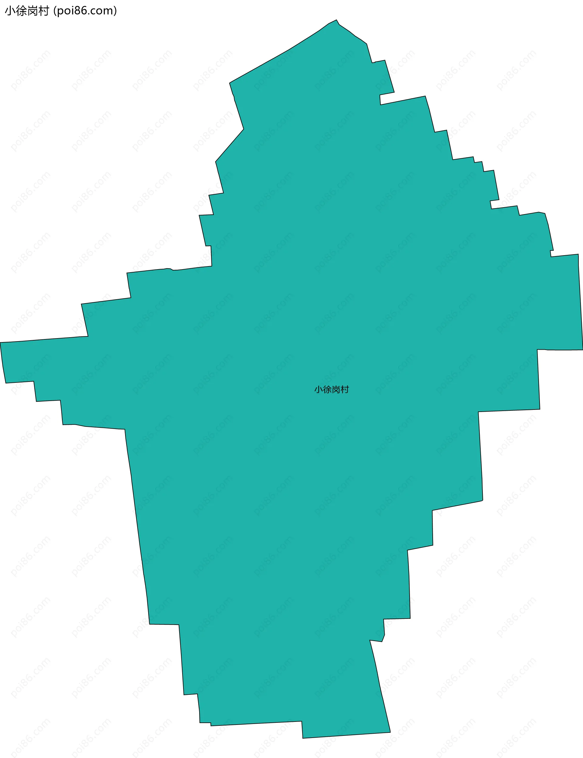 小徐岗村边界地图