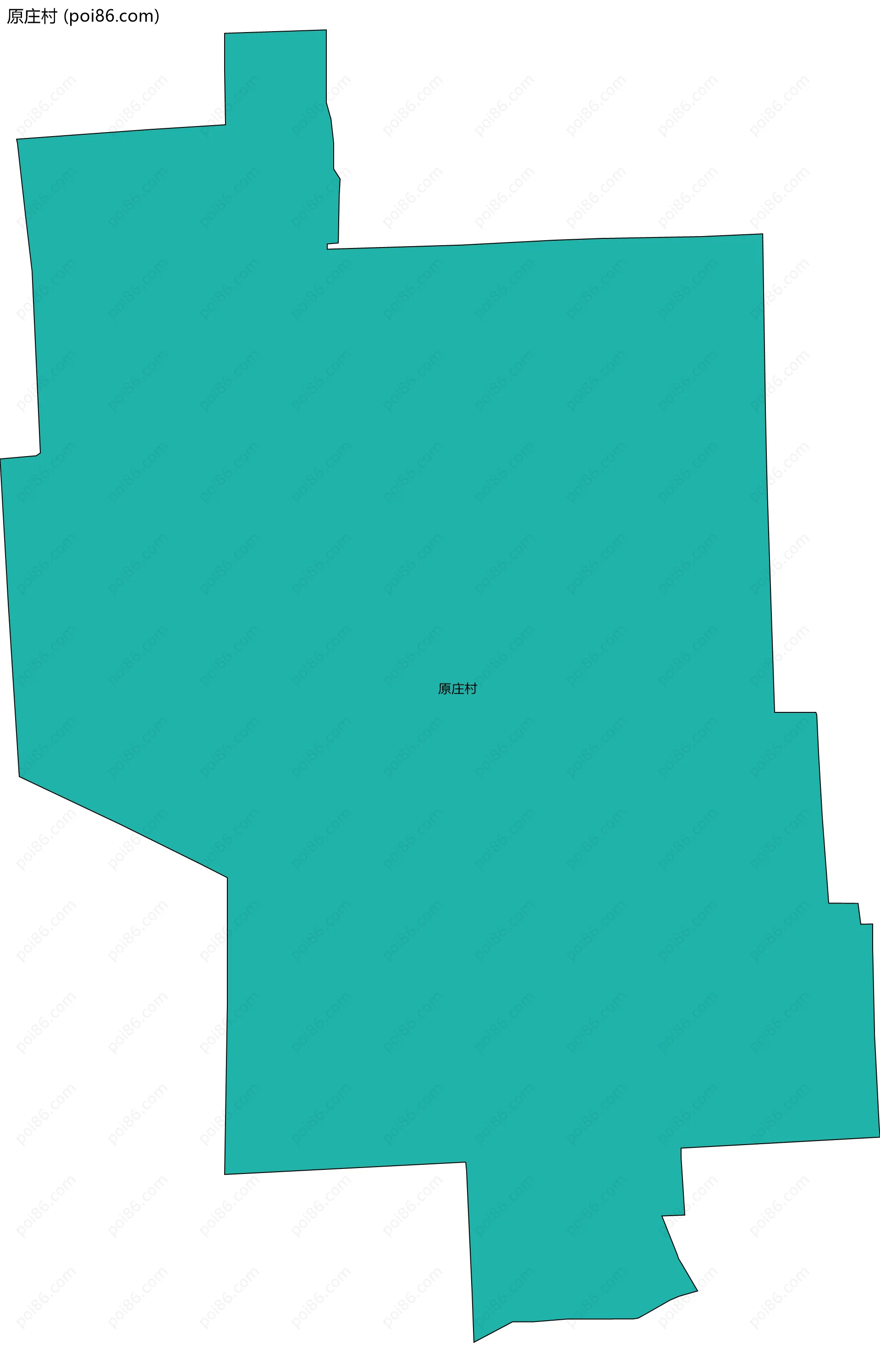原庄村边界地图