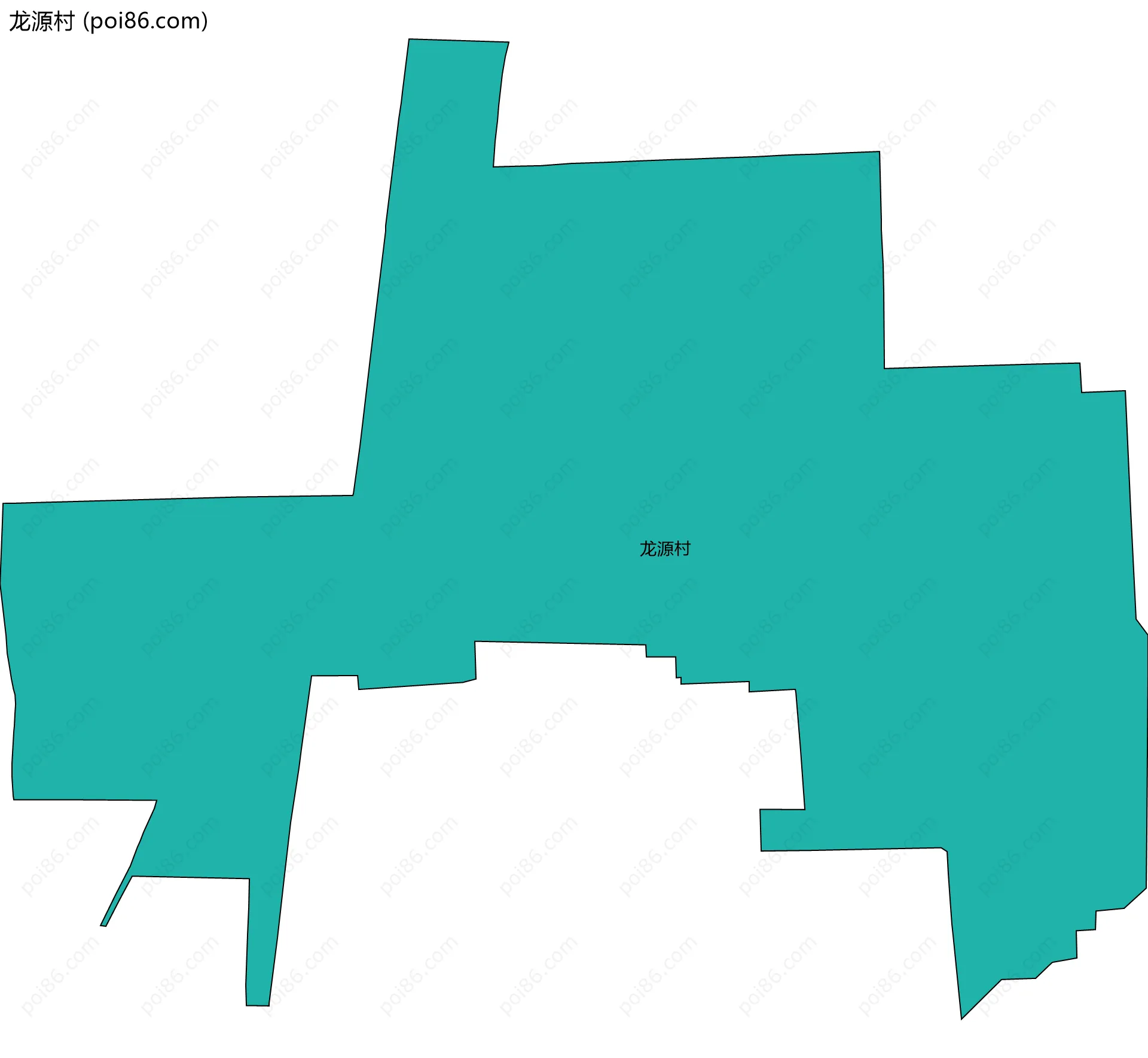龙源村边界地图