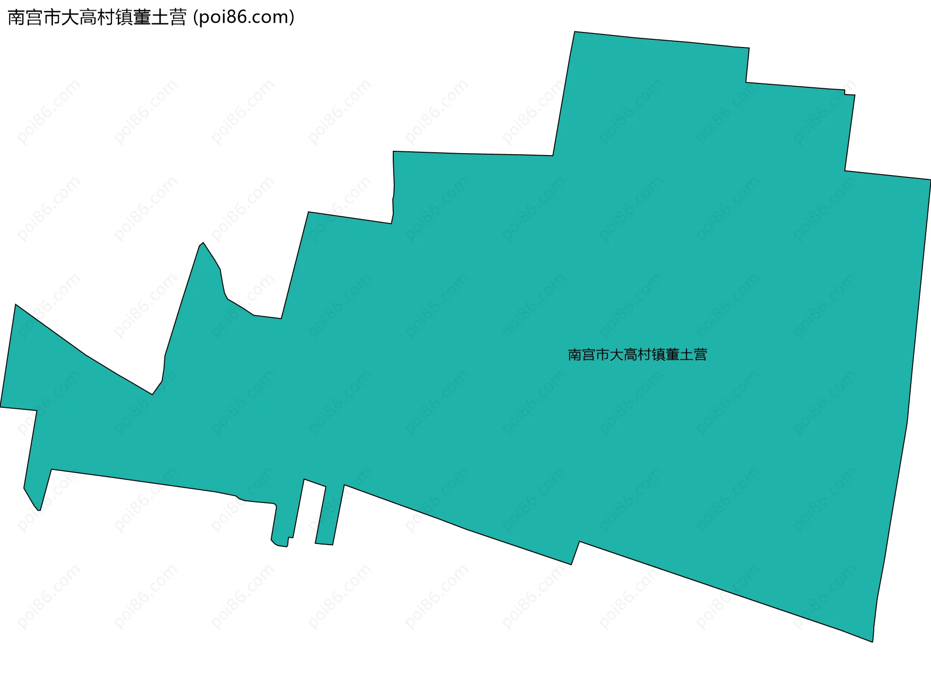 南宫市大高村镇董土营边界地图