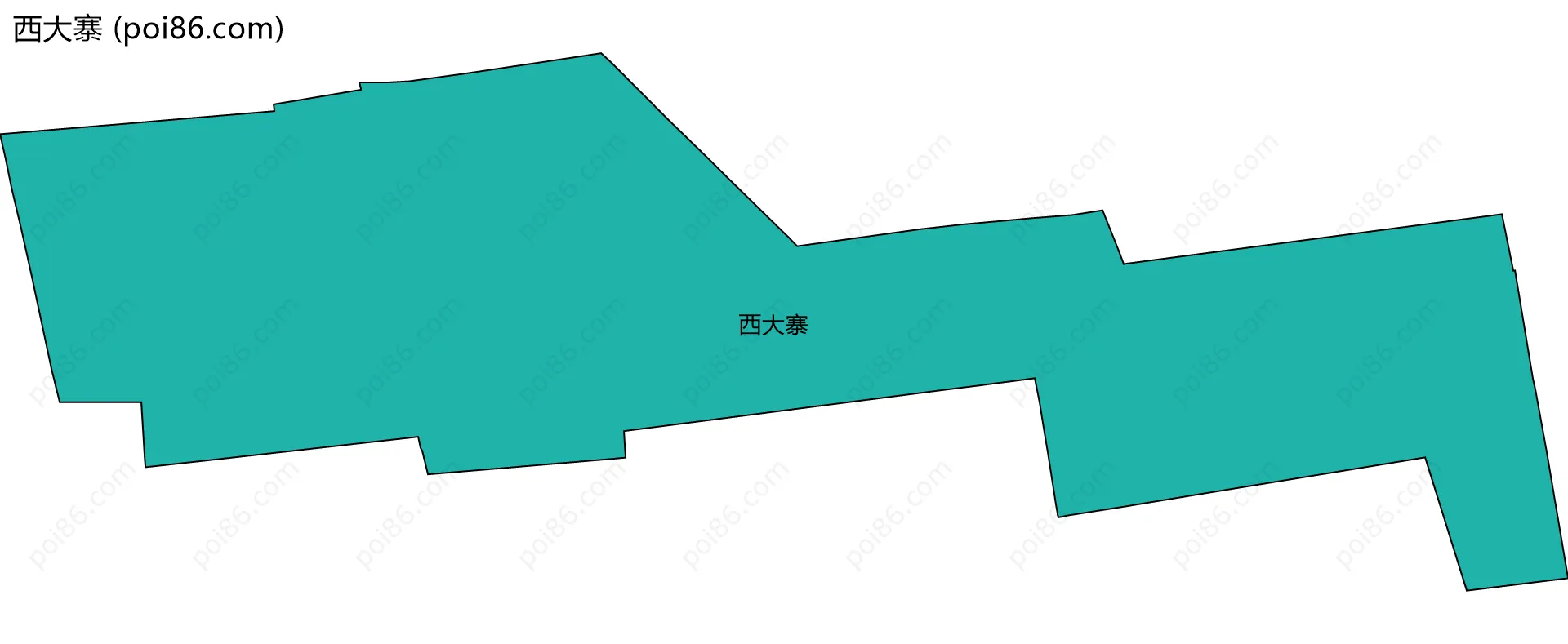 西大寨边界地图