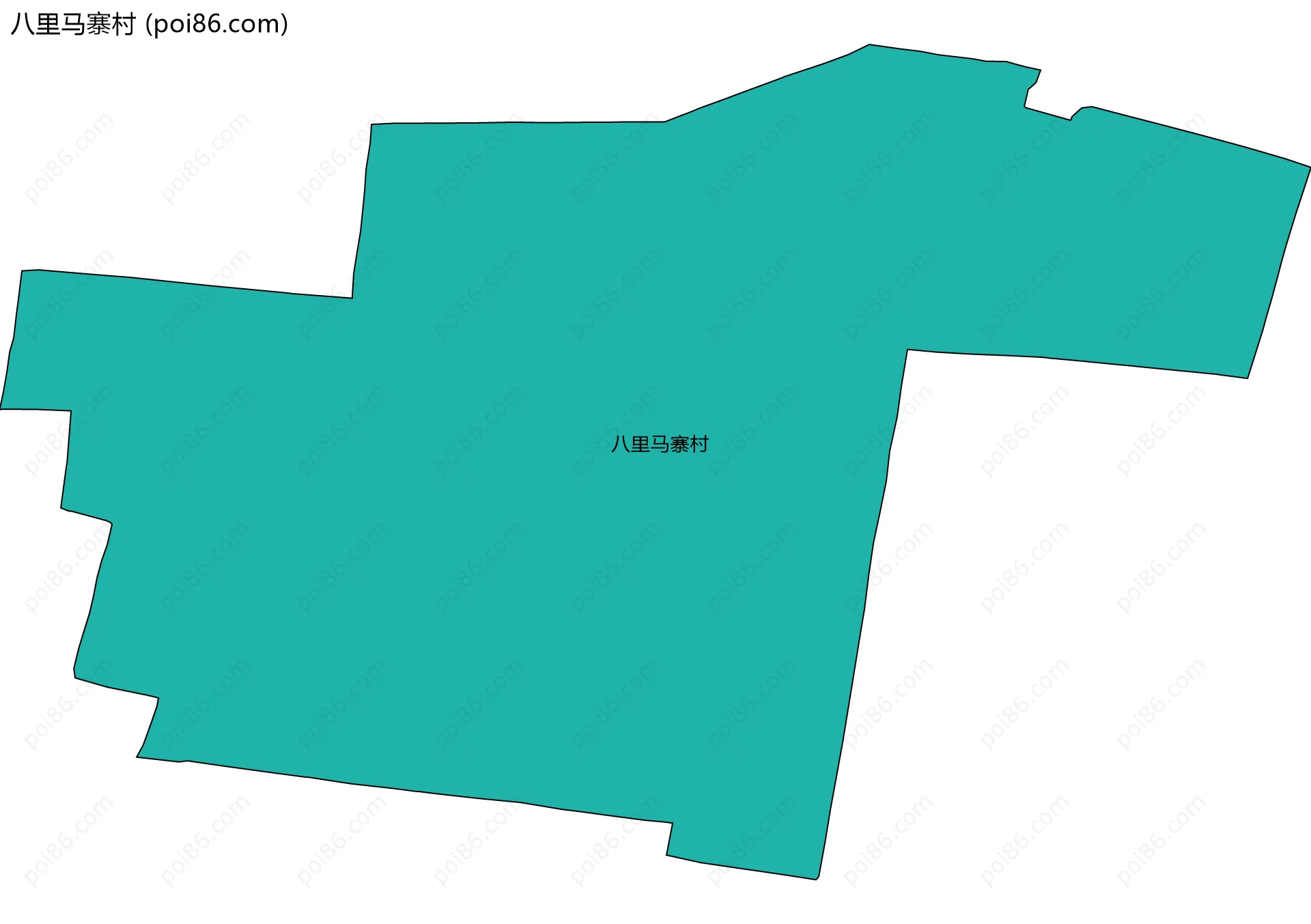 八里马寨村边界地图
