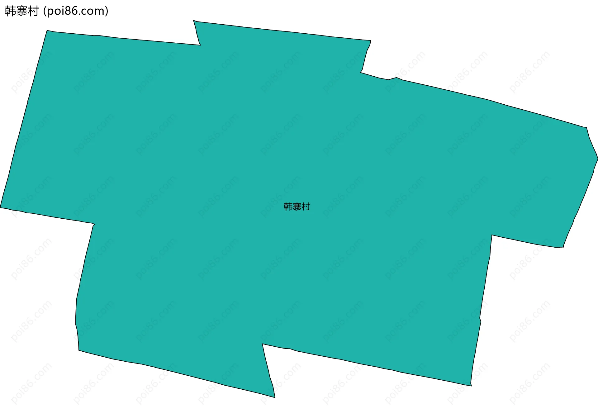 韩寨村边界地图