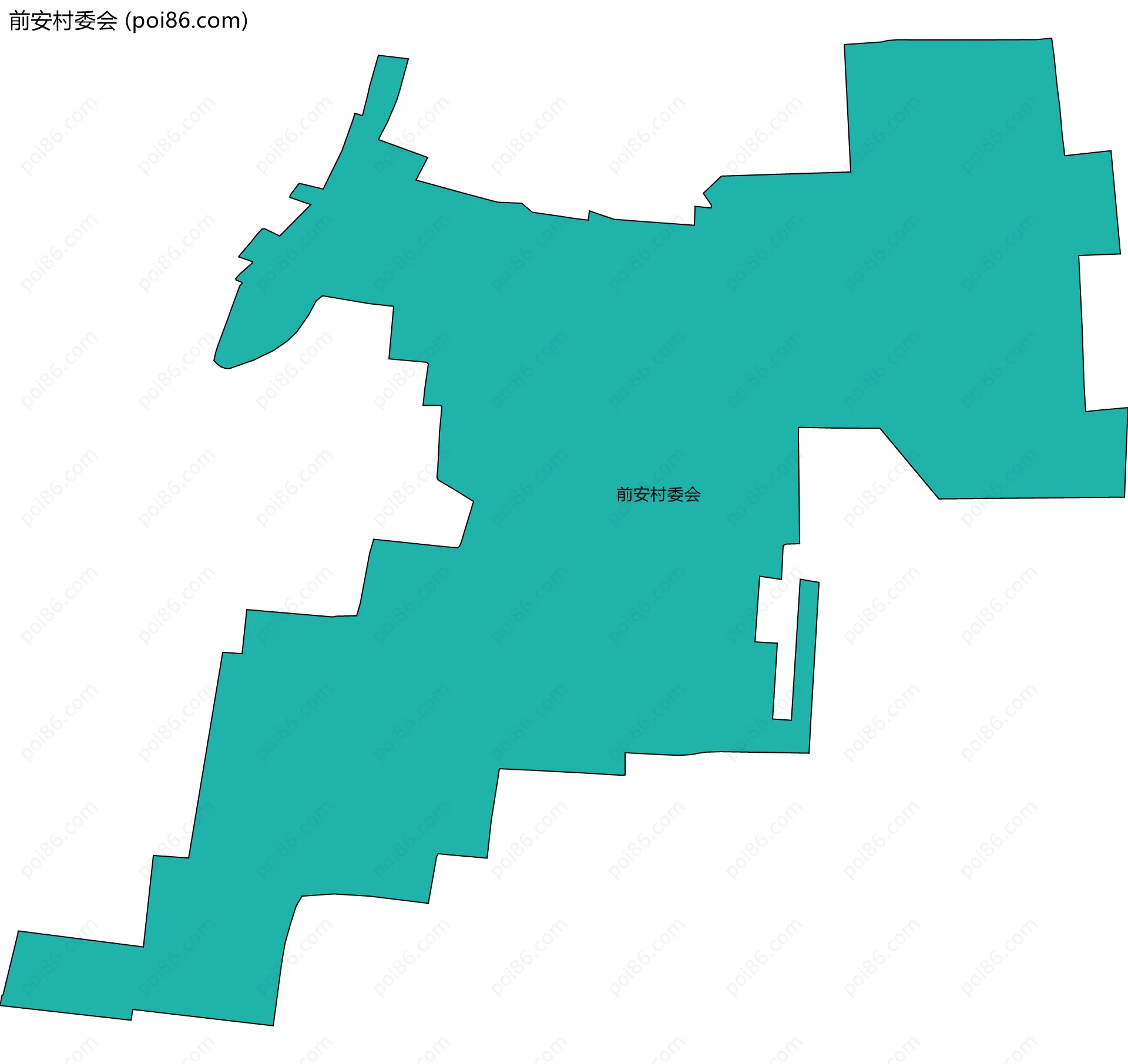 前安村委会边界地图