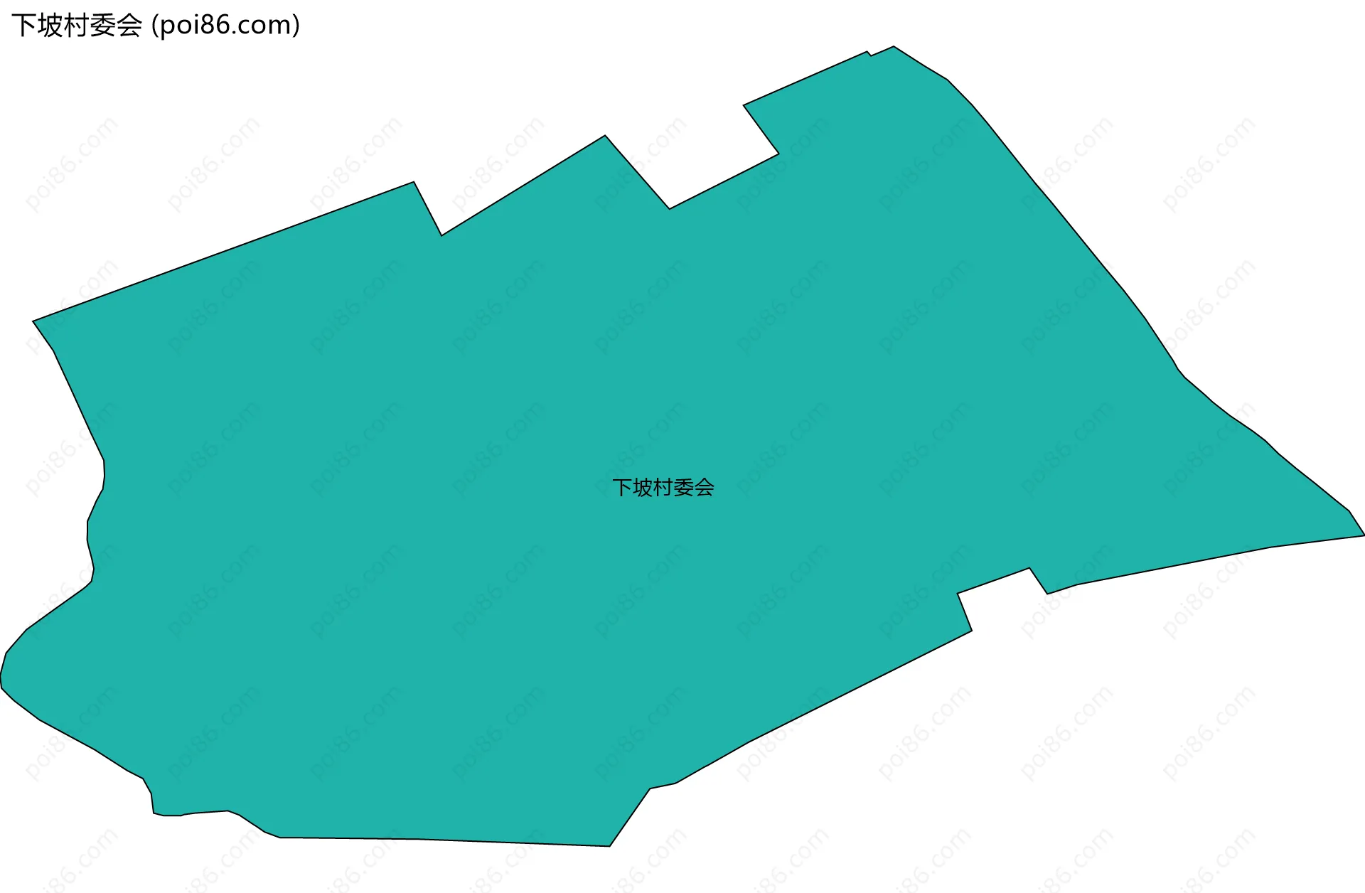 下坡村委会边界地图
